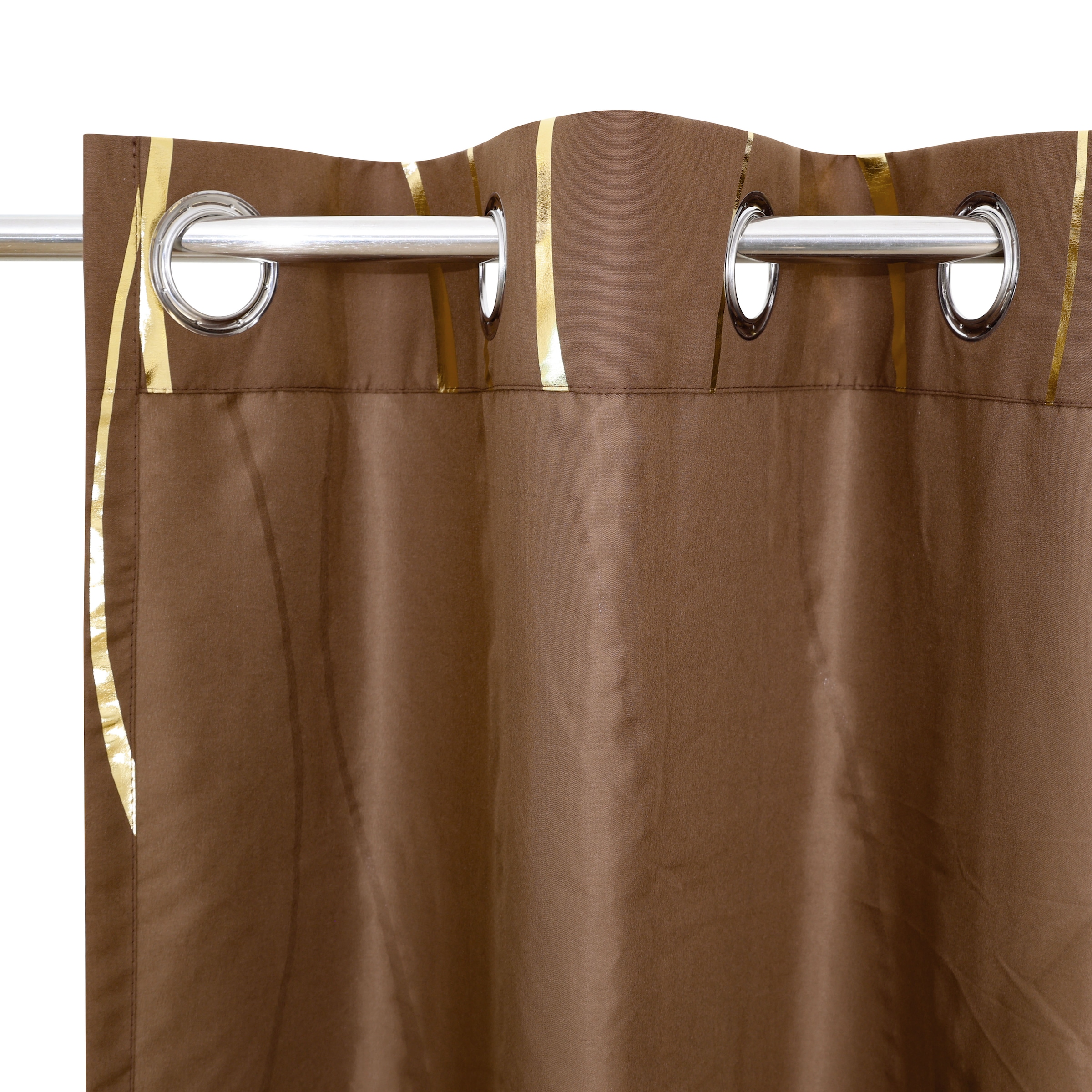 OTTO home Gardine »Quinnton« Ösen 2 Stk. tlg. Metallic-Akzente, Gardine, mittelleichter Stoff, halbtransparent,