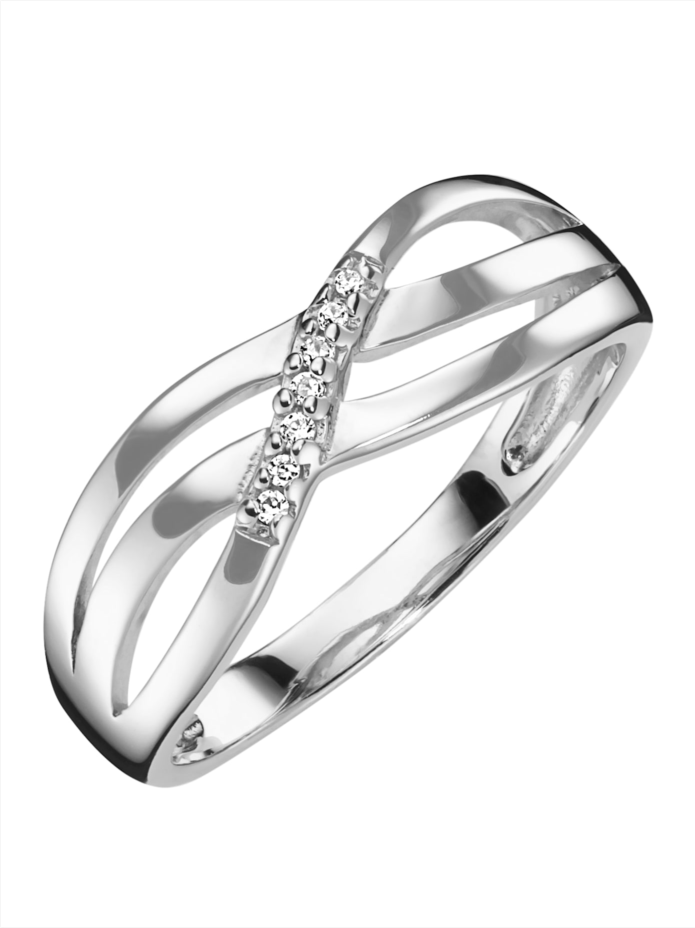 Fingerring LADY Gr. 20, silber (silber 925), Fingerringe, Damen, 20, Silber 925 (Sterlingsilber), Fingerring 3
