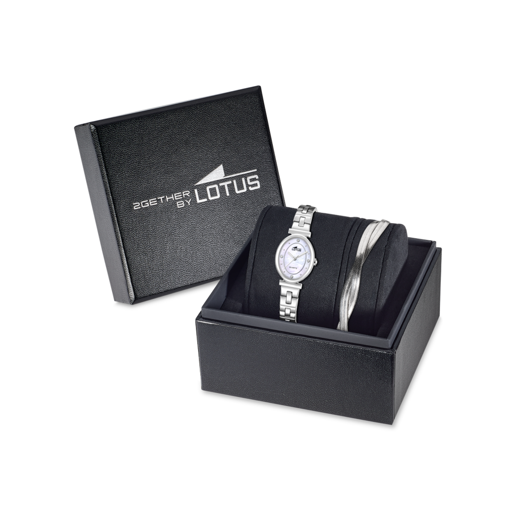 Lotus Quarzuhr »2Gether« Armbanduhr, Damenuhr, Edelstahlarmband, Ideal auch als Geschenk