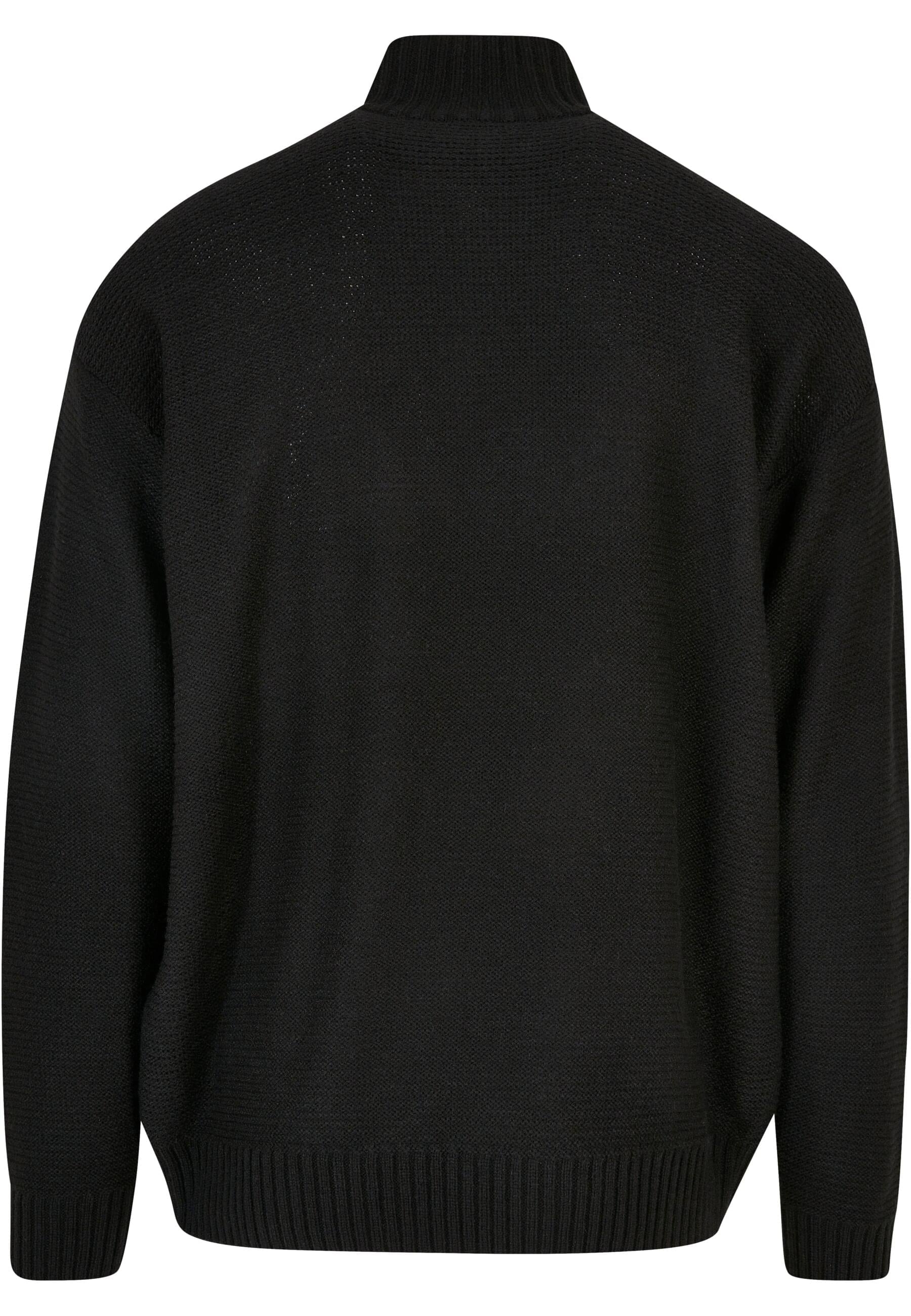 URBAN CLASSICS Sweater »Urban Classics Herren Knit Troyer«, (1 tlg.)