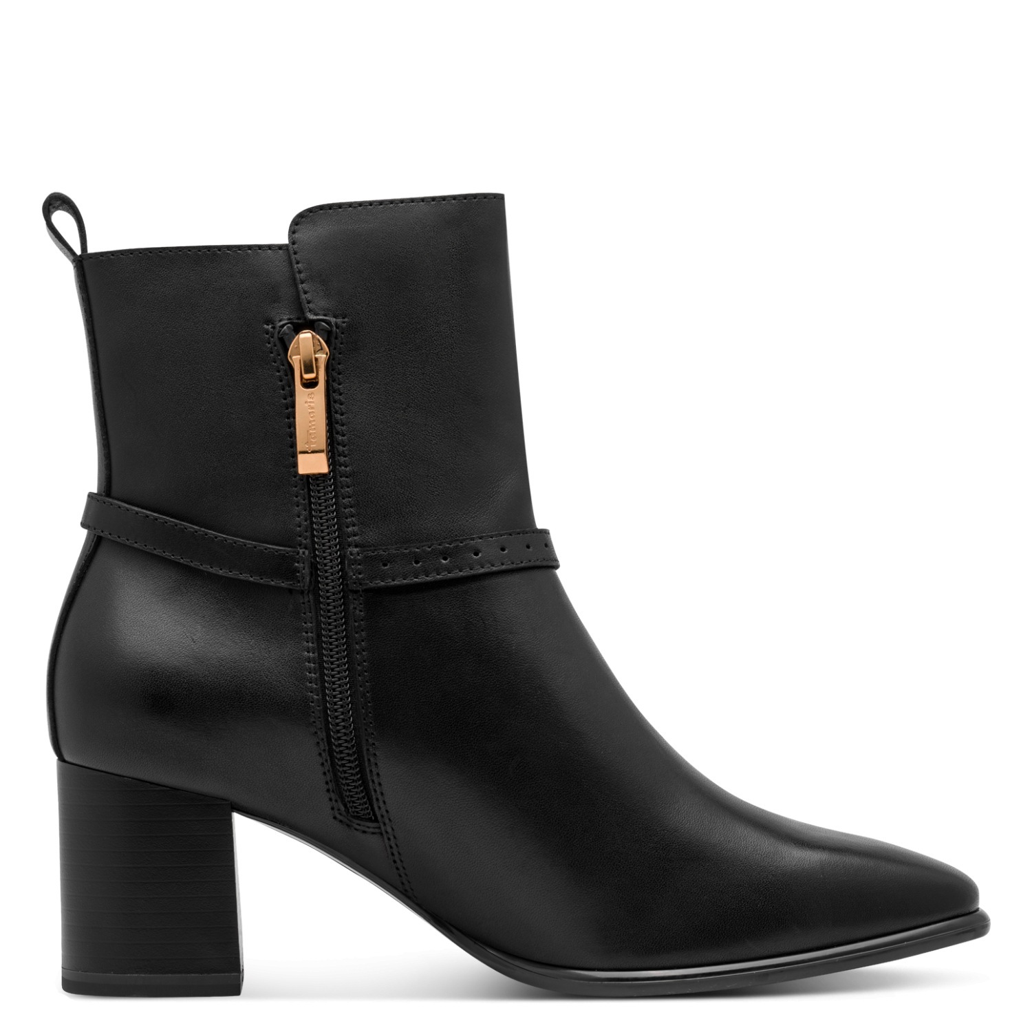 Tamaris Stiefelette  Blockabsatz, Ankleboot mit dezenter Schmuckverzierung