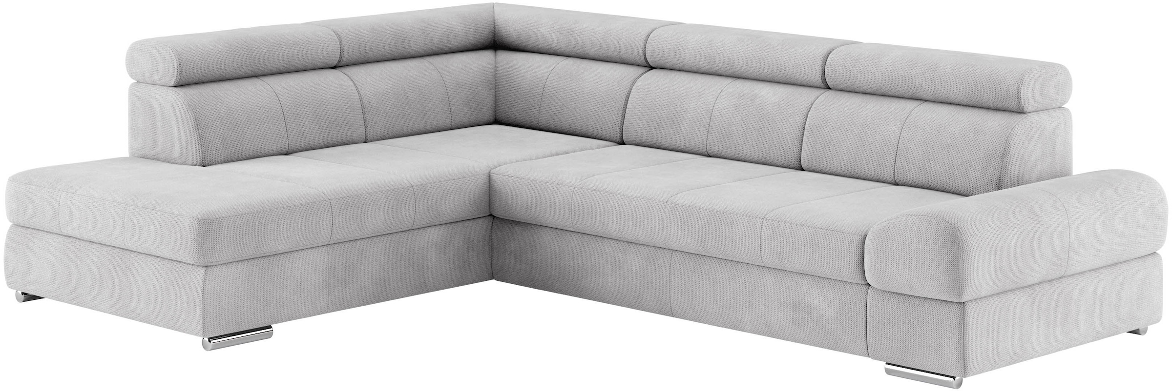 sit&more Ecksofa »Broadway L-Form«, mit verstellbaren Kopfteilen, wahlweise mit Bettfunktion