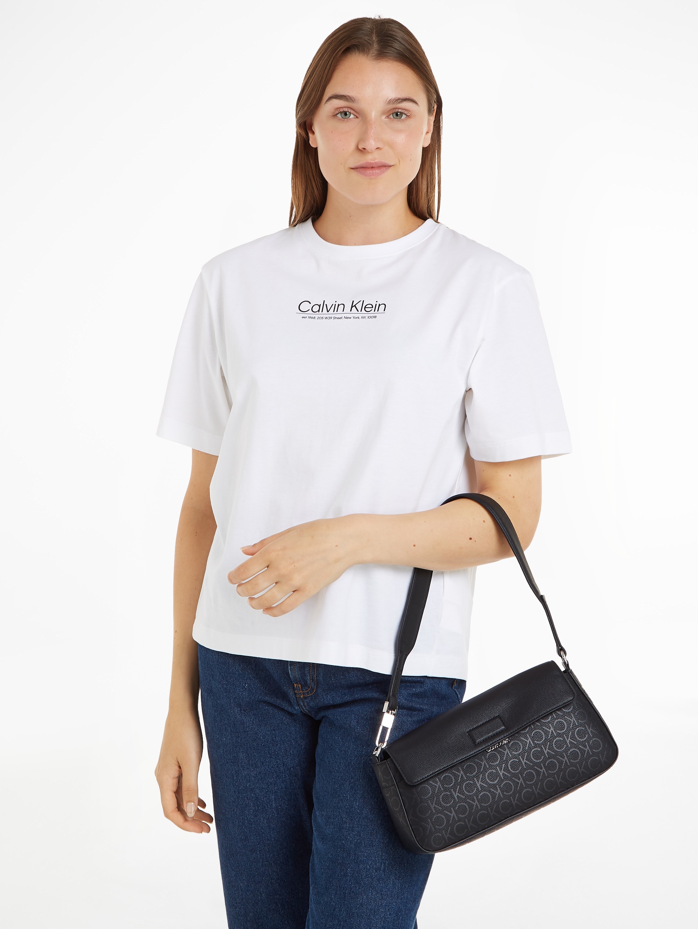 Calvin Klein Schultertasche "BUSINESS SHOULDER BAG EPI MONO", Handtasche Da günstig online kaufen