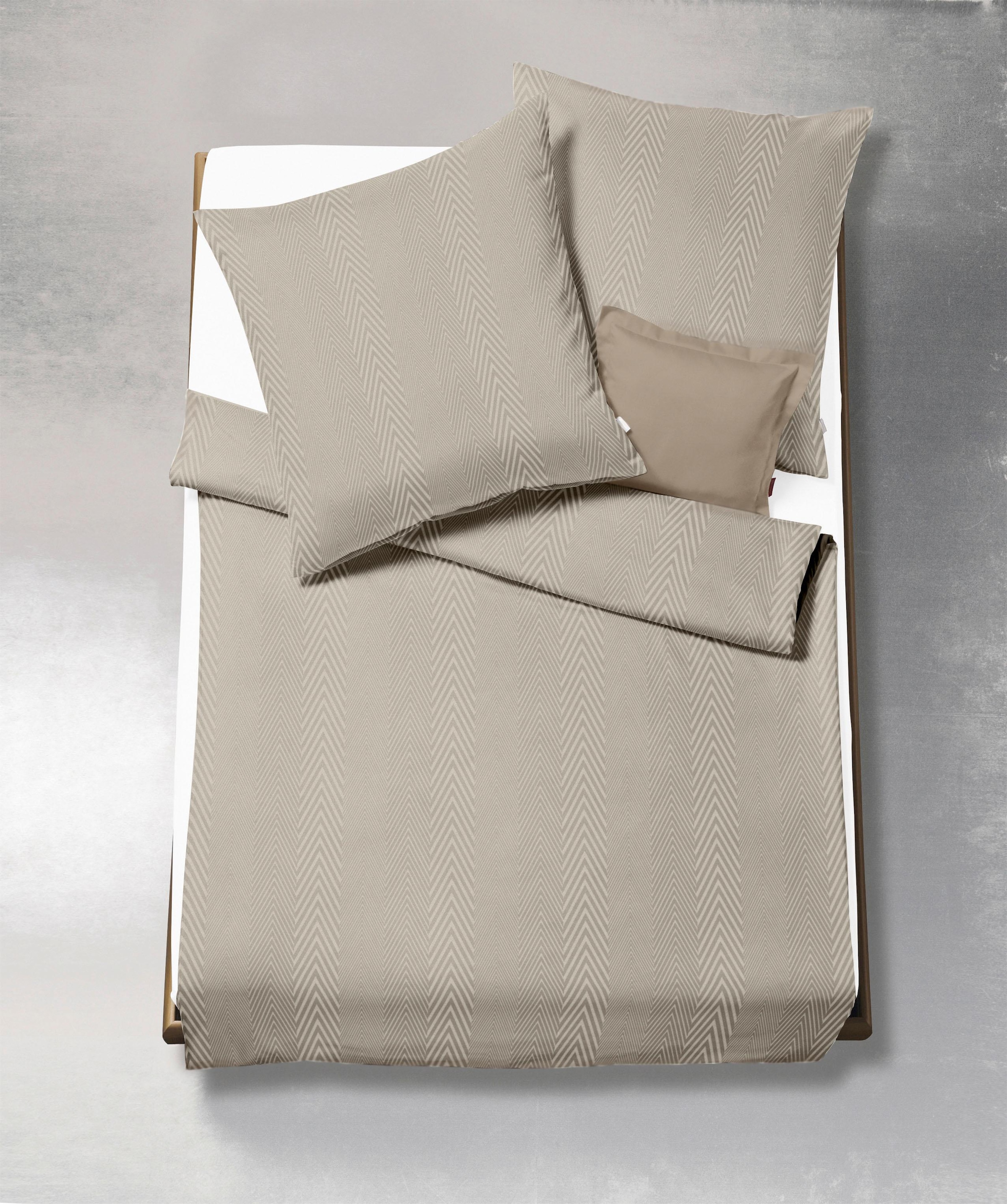 fleuresse Bettwäsche "Jade Fischgrat" 2 Stk. tlg. günstig online kaufen