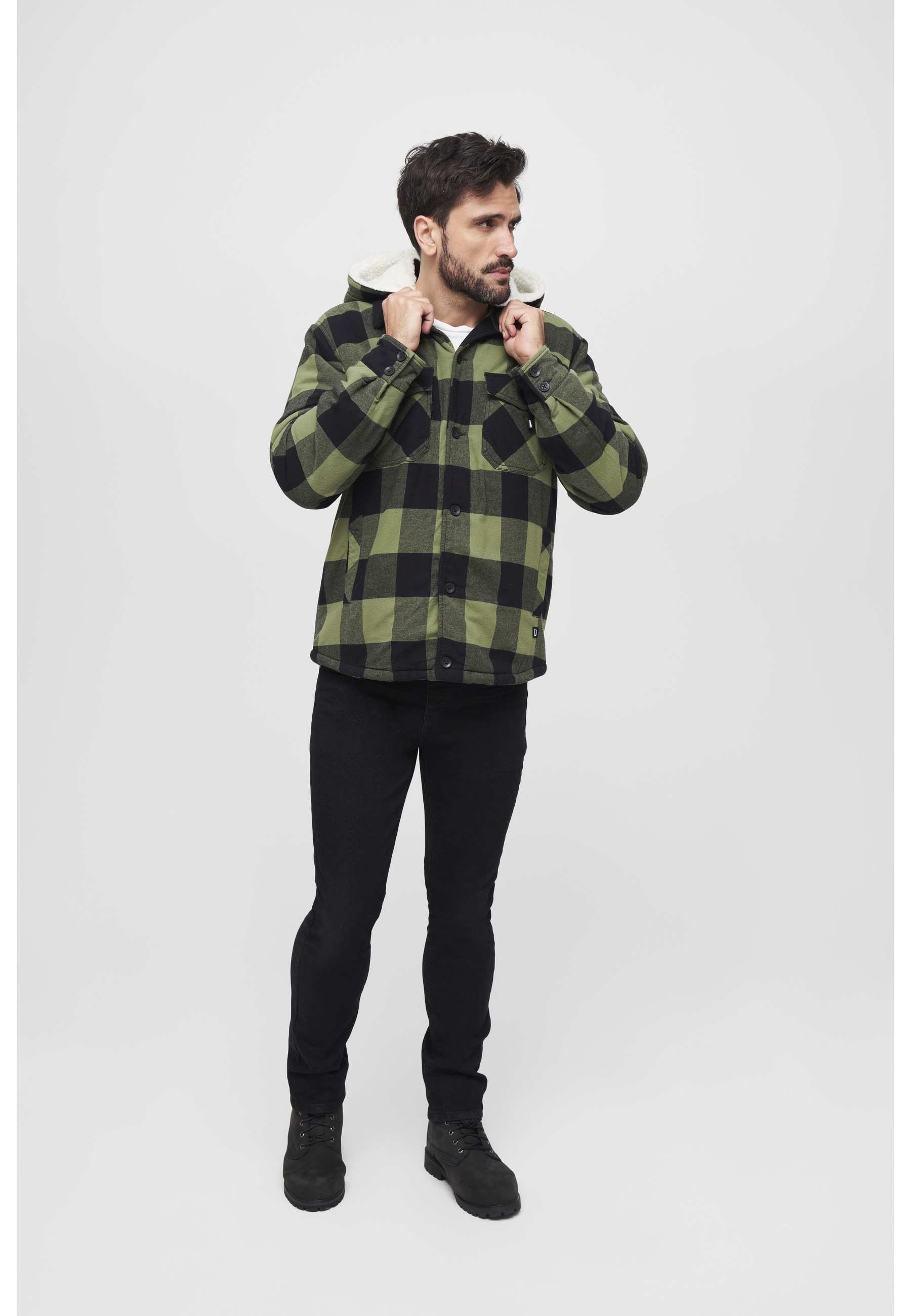 Brandit Anorak »Brandit Herren Lumberjacket Hooded« 1 Stk. tlg. mit Kapuze