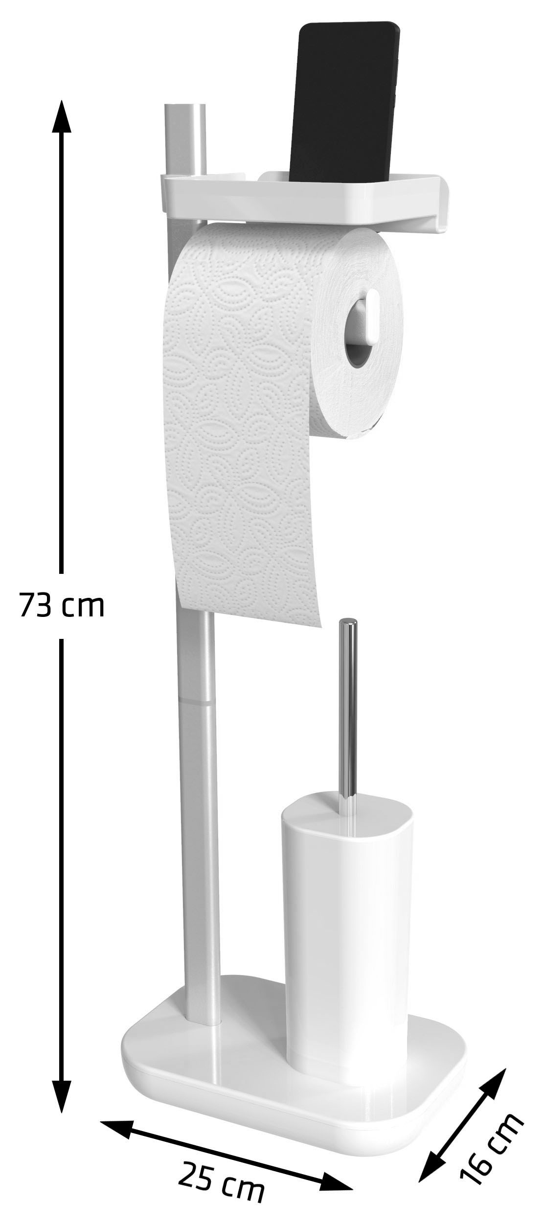 Bischof Toilettenpapierhalter, mit Ablageschale, 9 x 12 cm, für Armbanduhr,  Schmuck usw. | BAUR