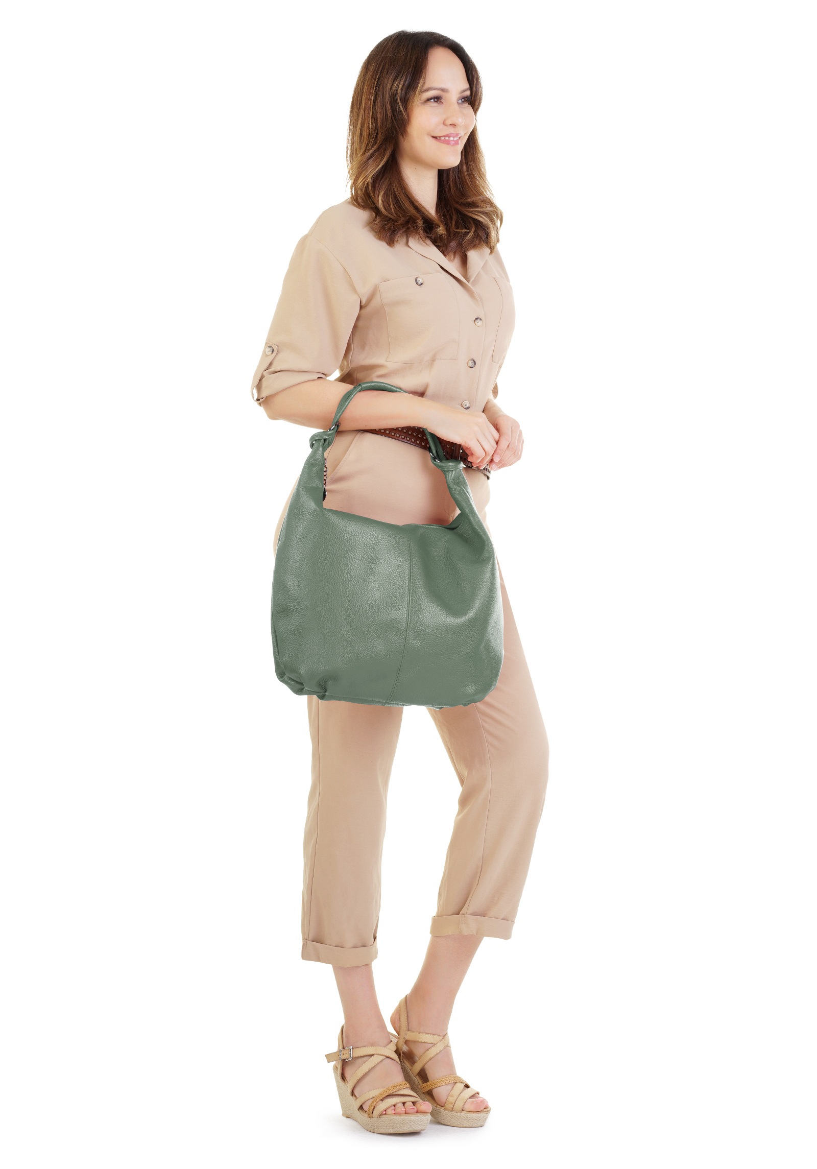 Cluty Shopper, echt Leder, Made in Italy