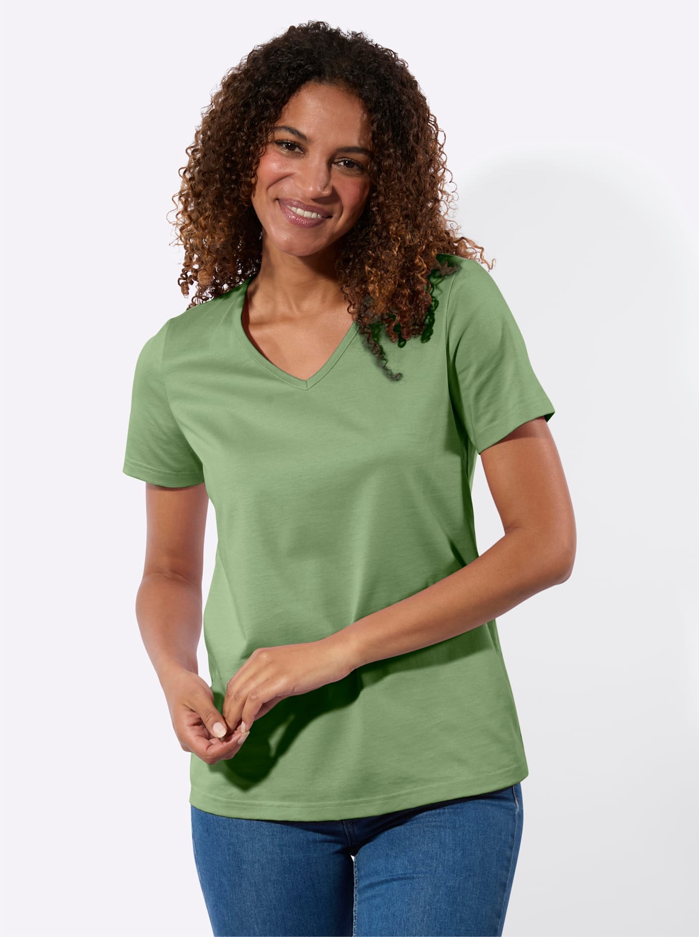 Casual Looks Kurzarmshirt "2er-Pack Shirts" 2 tlg. günstig online kaufen