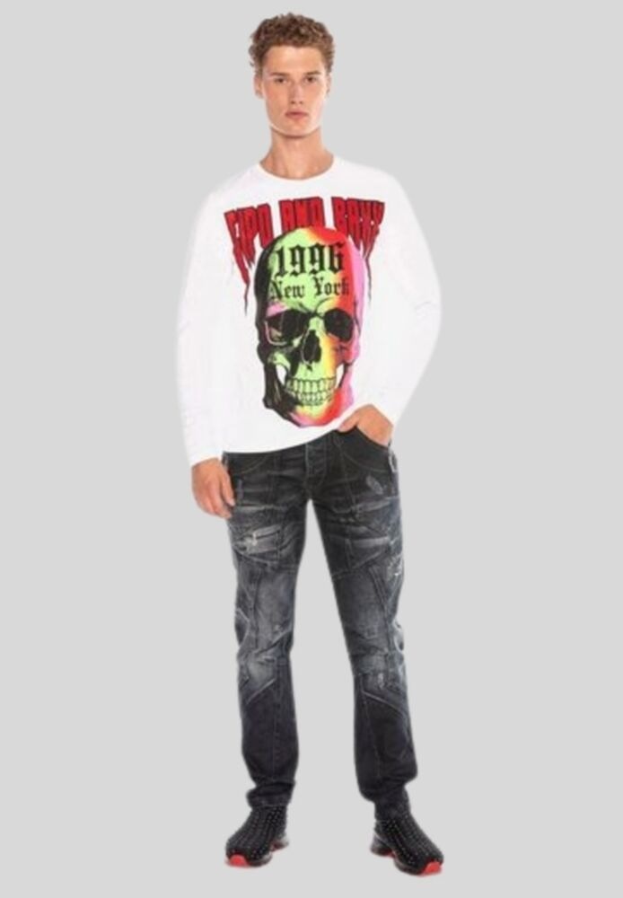 Cipo & Baxx T-Shirt »Sweatshirts«, mit coolem Print