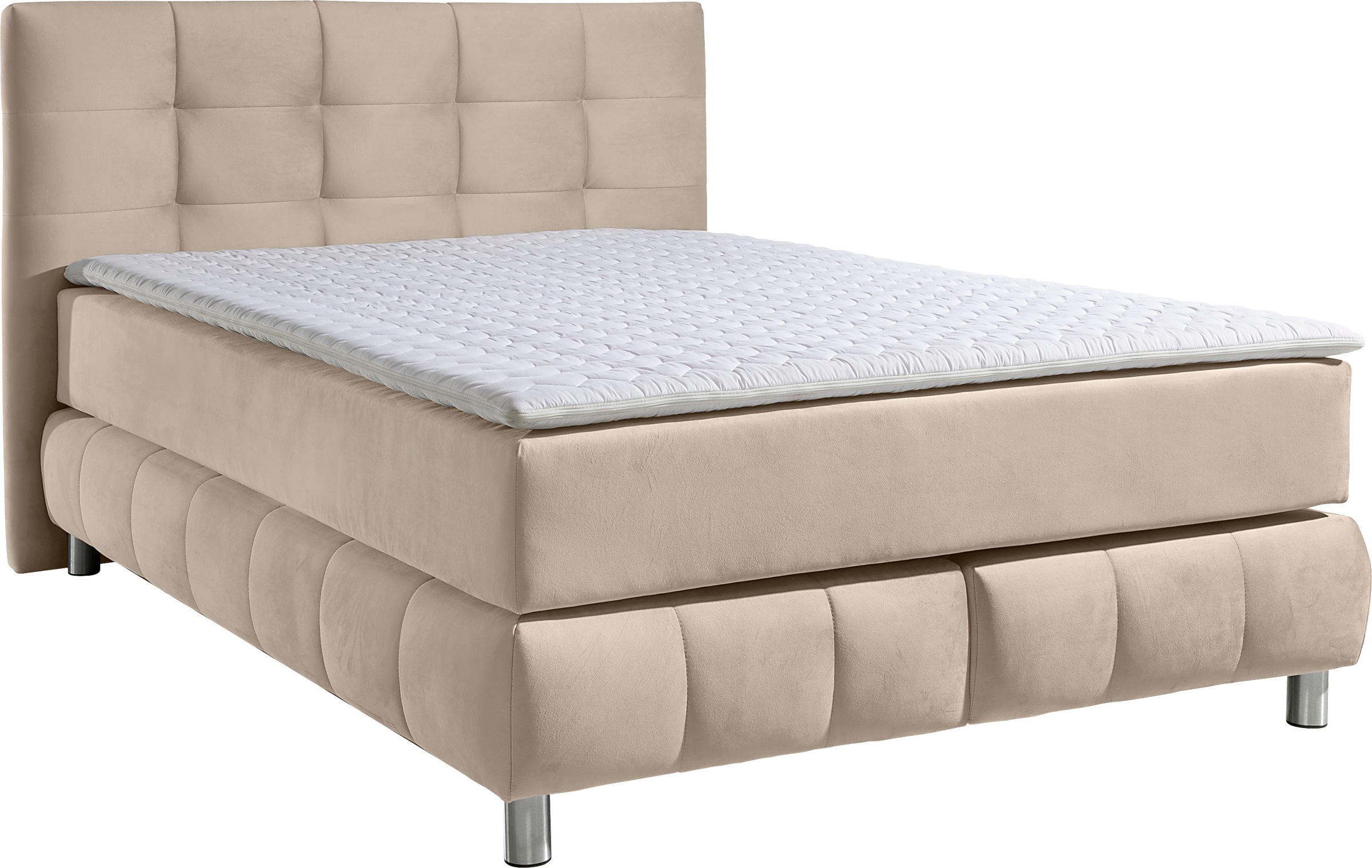 andas Boxspringbett »Salo«, incl. Topper, 6 Breiten, 2 Härtegrade, TFK auch in Härtegrad 4