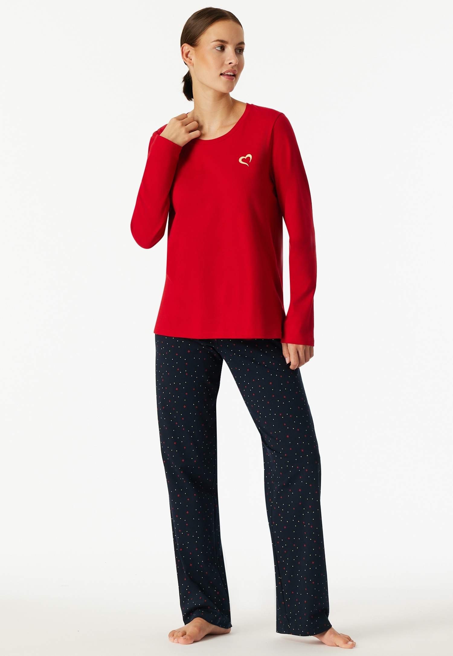 Schiesser Schlafanzug "Family" 0, 2 tlg. Langarm, Baumwolle, Rundhalsaussch günstig online kaufen