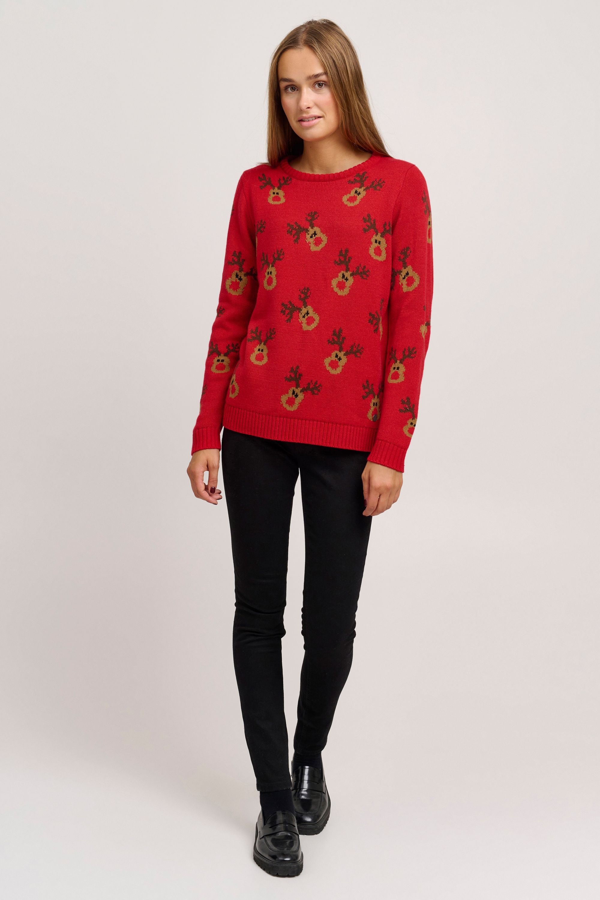 OXMO Strickfleece-Pullover »Strickpullover OXChristel«