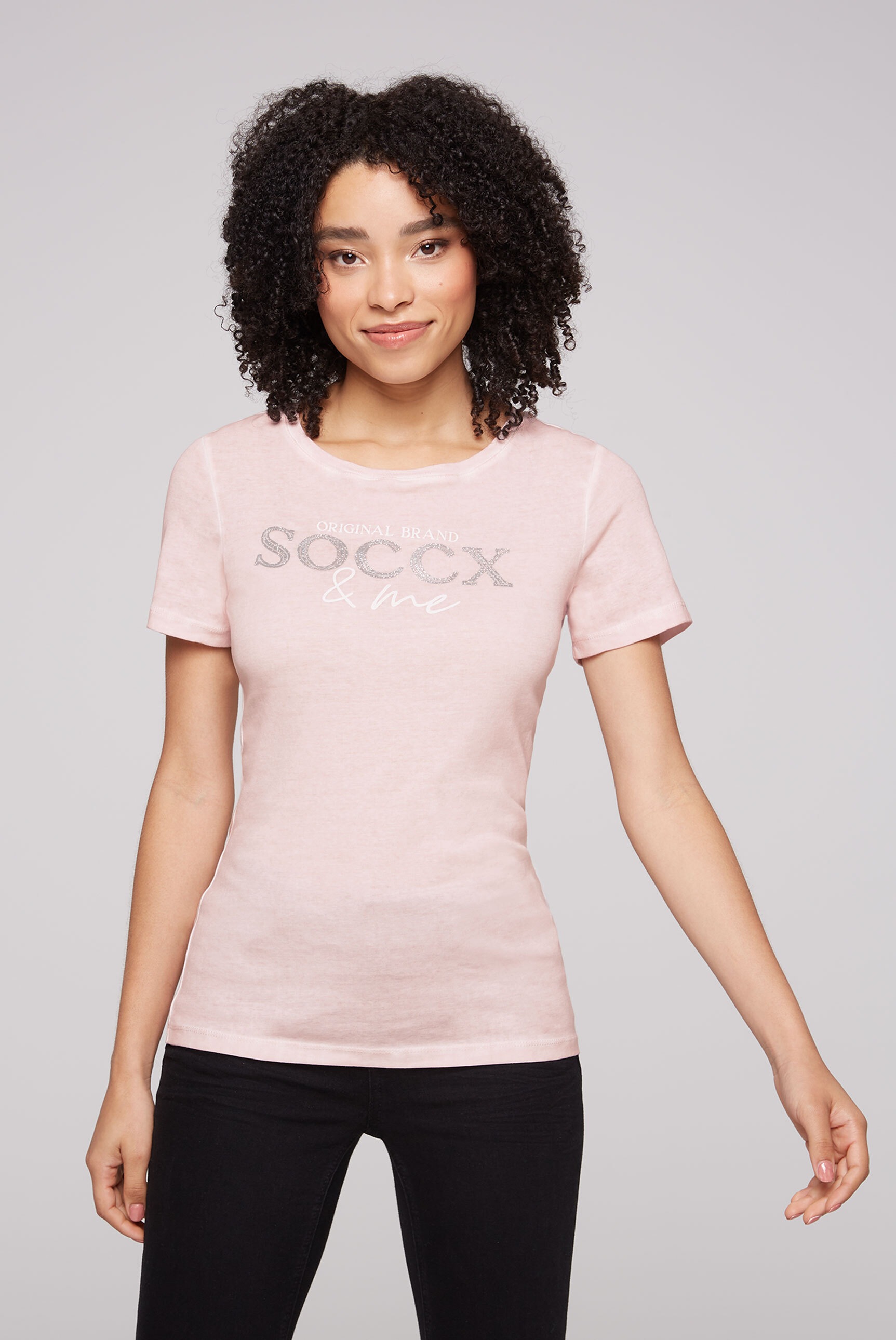 SOCCX Rundhalsshirt, aus Baumwolle