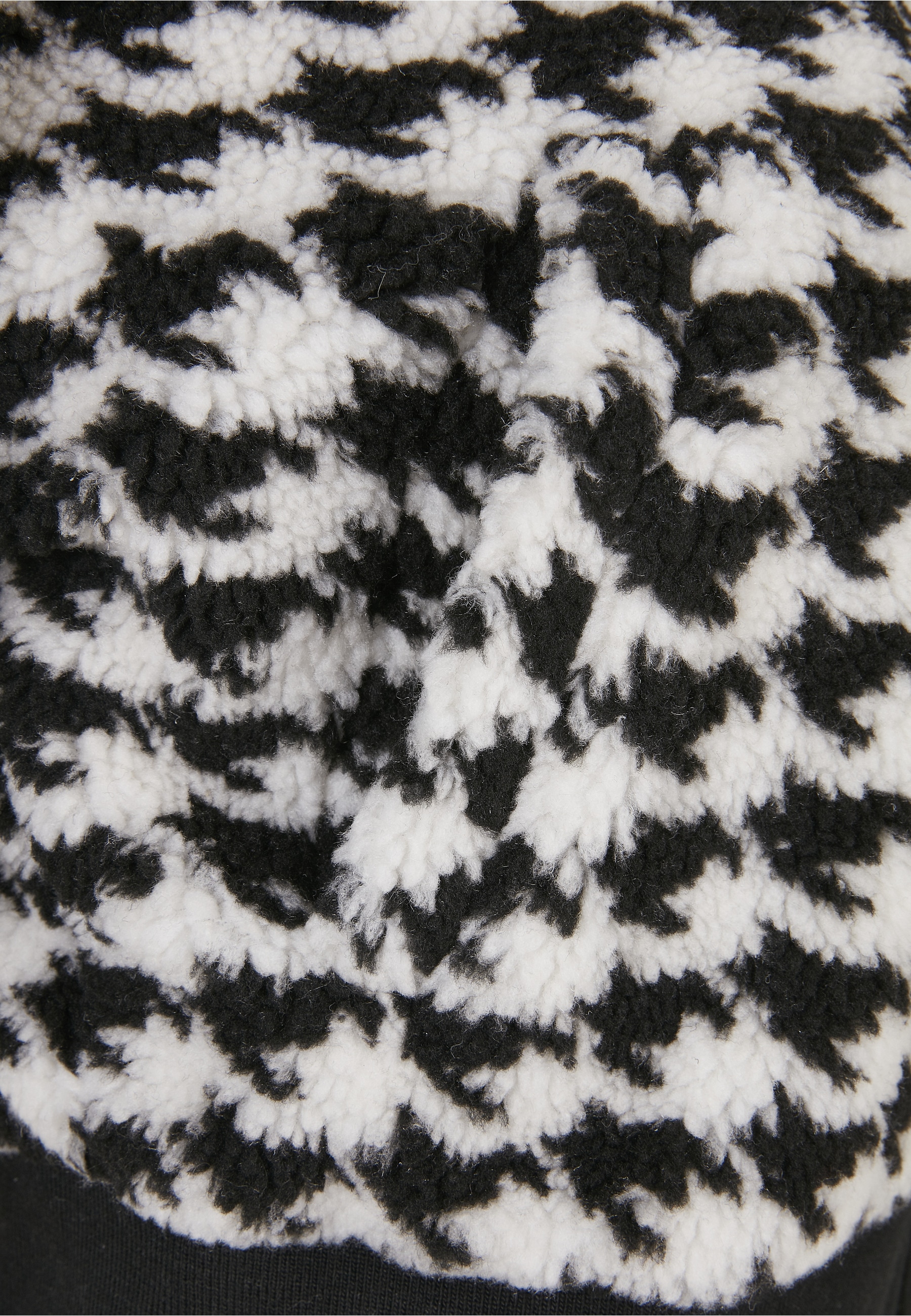 URBAN CLASSICS Langmantel »Urban Classics Damen Ladies Short Oversized AOP Sherpa Jacket«