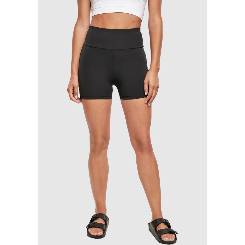 URBAN CLASSICS Stoffhose »Urban Classics Damen Ladies High Waist Short Cycle Hot Pants«, (1 tlg.)