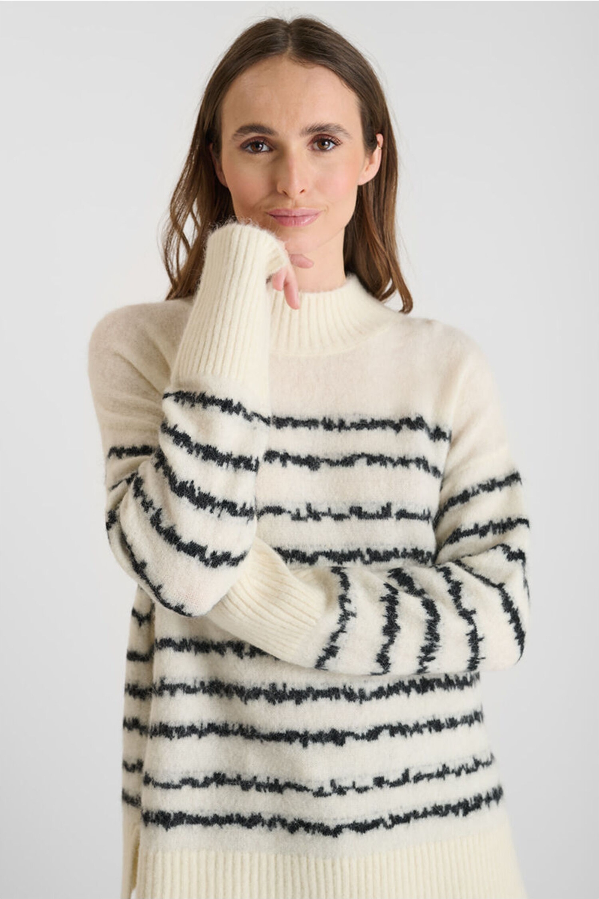 Le Temps Des Cerises Strickpullover »AUGUST« mit tollem Streifen-Design