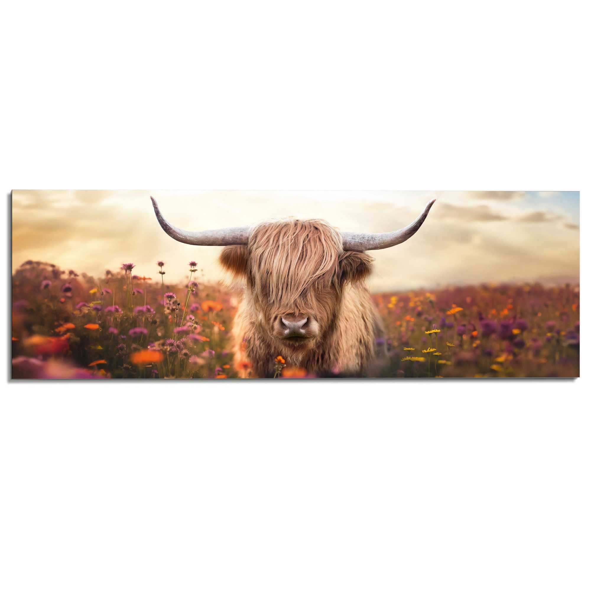 Reinders Deco-Panel "Frühlingshochländer", Wohnzimmer - Braun - MDF - Tiere günstig online kaufen
