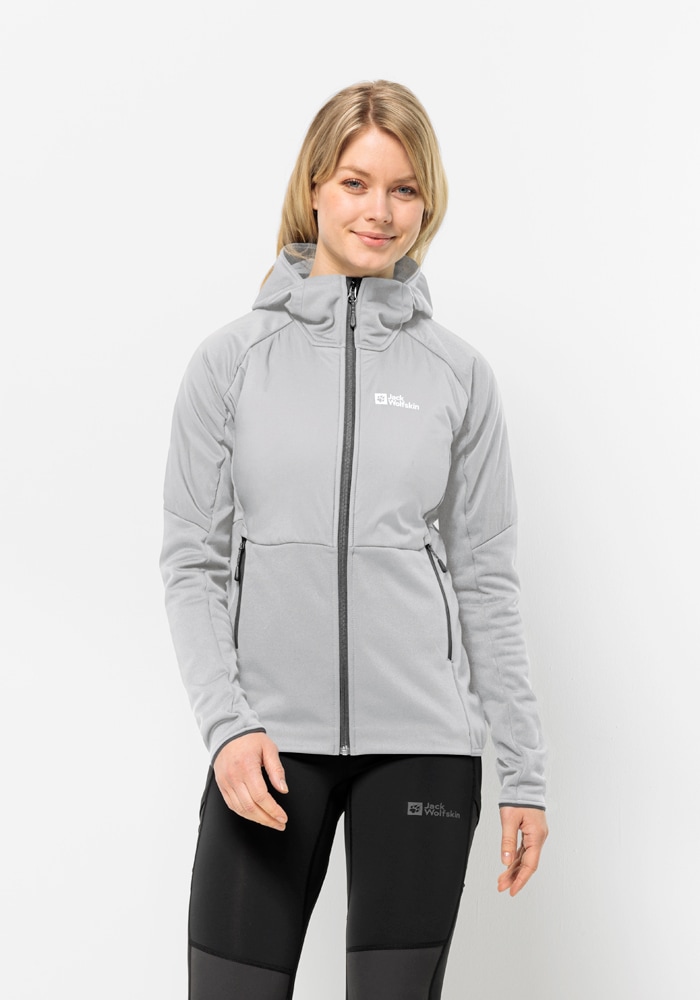 Jack Wolfskin Kapuzenfleecejacke "ALPGRAT PRO INS FZ W", mit Kapuze