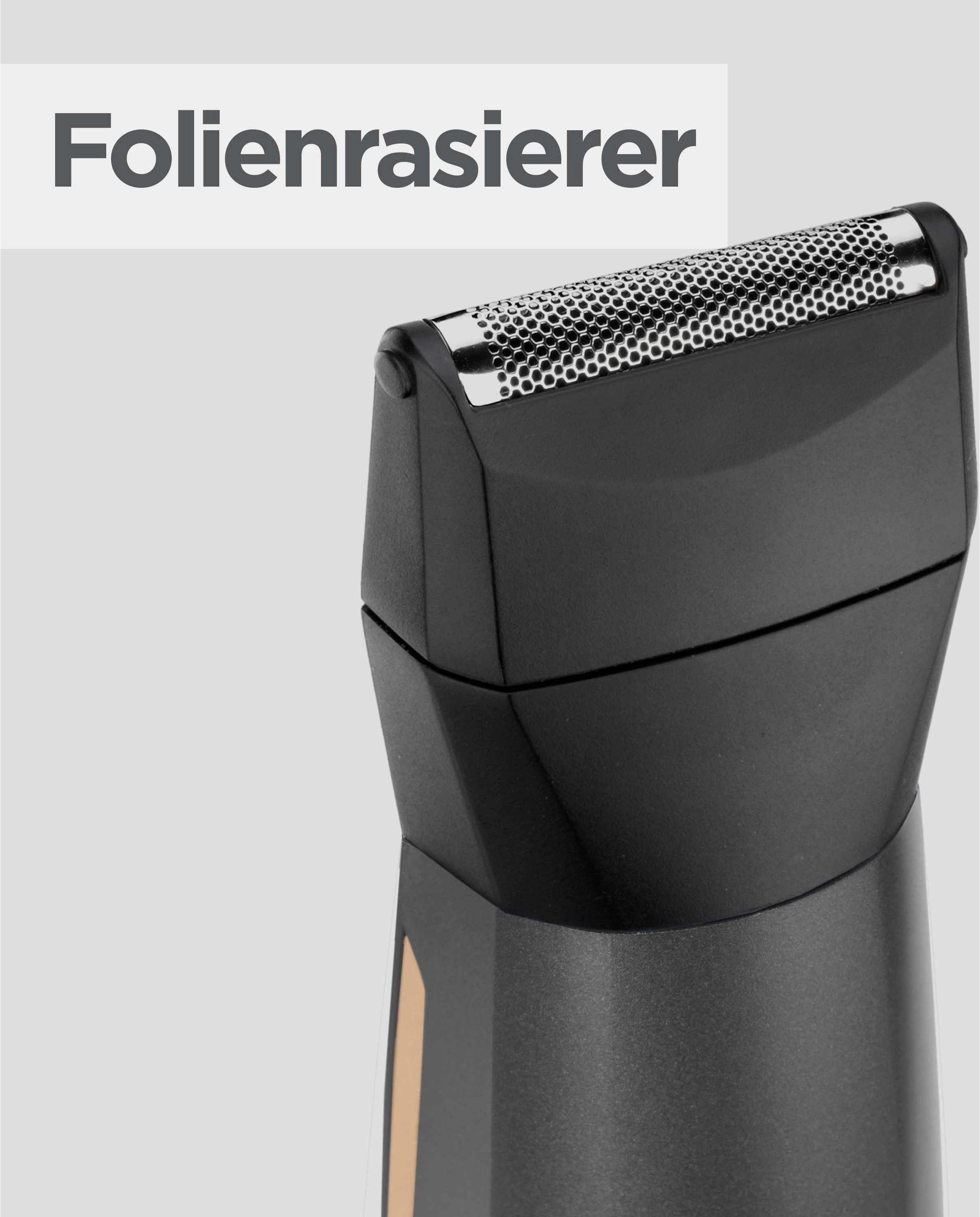 BaByliss Multifunktionstrimmer »Graphite Multi Trimmer MT987E«, 5 Aufsätze, Langlebige Graphit-Klinge, 12-in-1 Funktionr