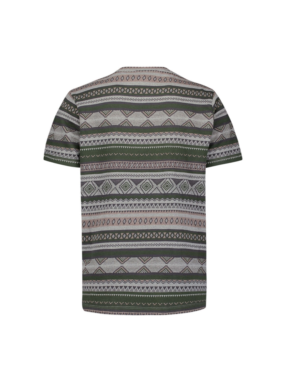 NO EXCESS T-Shirt »No Excess Jacquard-T-Shirt T-Shirt Crewneck Allover Jacquard«