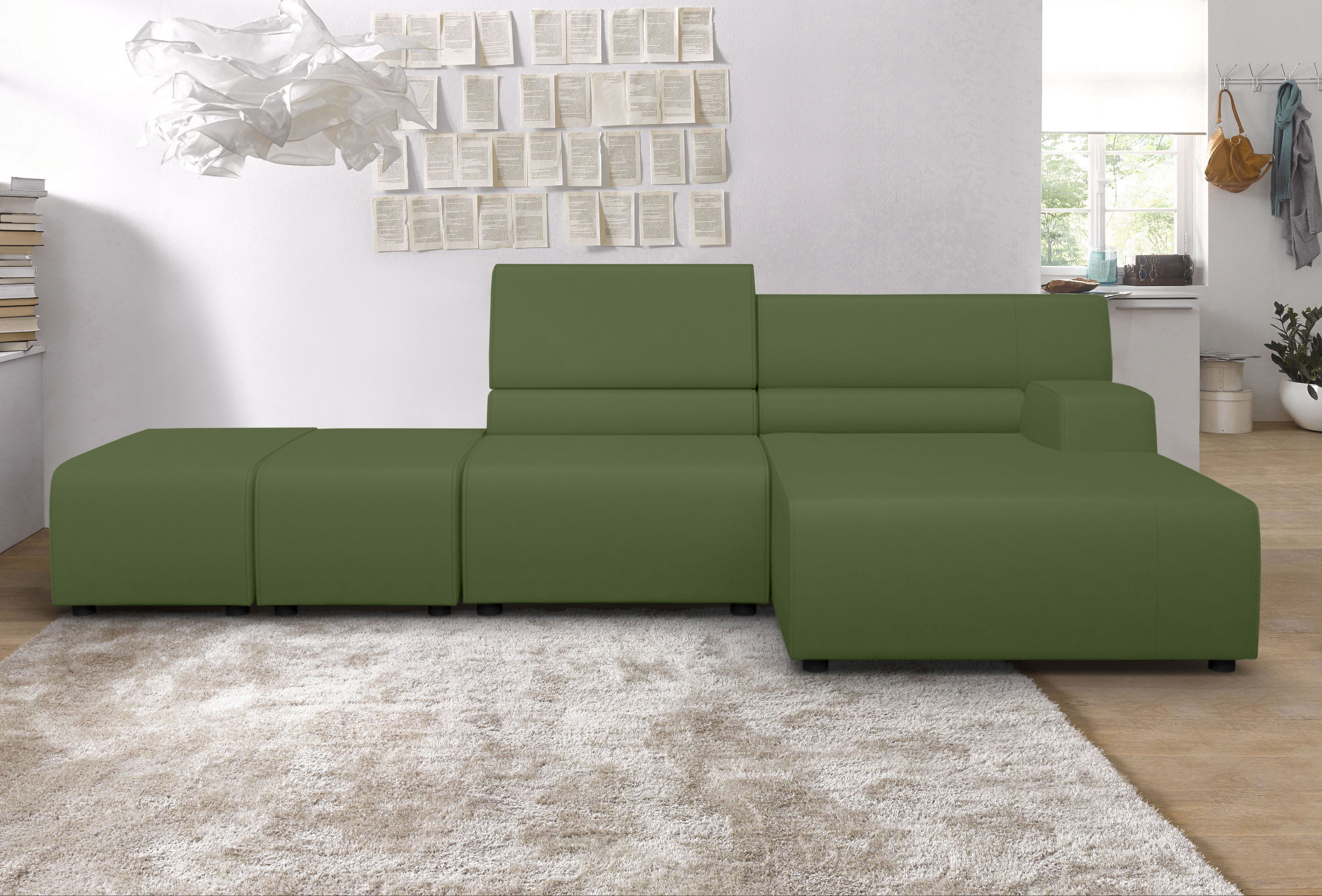 Egoitaliano Ecksofa "Babouche, Designsofa mit außergewöhnlichem Sitzkomfort zum Wohlfühlen"