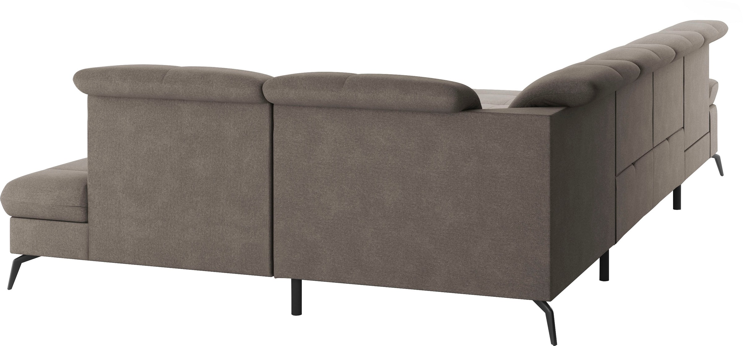 sit&more Wohnlandschaft »Amica, U-Form, inkl. Sitztiefenverstellung und Armteilverstellung«, wahlweise mit Kopfteilverstellung, Bettfunktion und Bettkasten