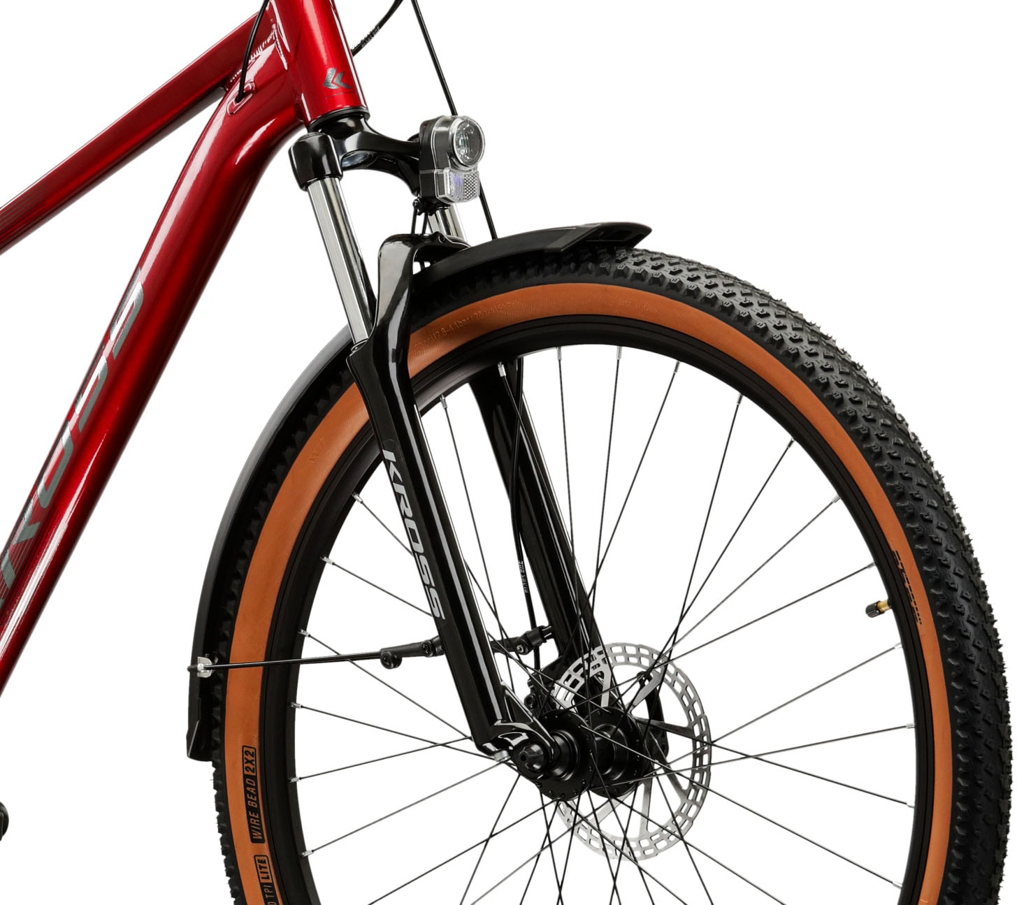 Kross Mountainbike »Hardtail 27,5" Hexagon X200 rot 21 Gänge mit Beleuchtung 2026« 21 Gang Shimano ALTUS M310 Schaltwerk Kettenschaltung Rahmen aus Aluminium Performance