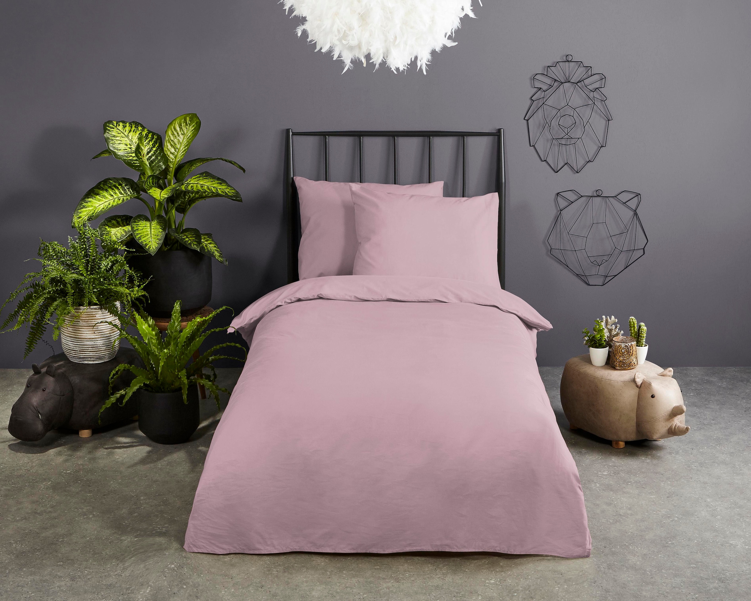 good morning Kinderbettwäsche "Puk Unicat" 2 Stk. tlg. Baumwolle, 135x200, günstig online kaufen