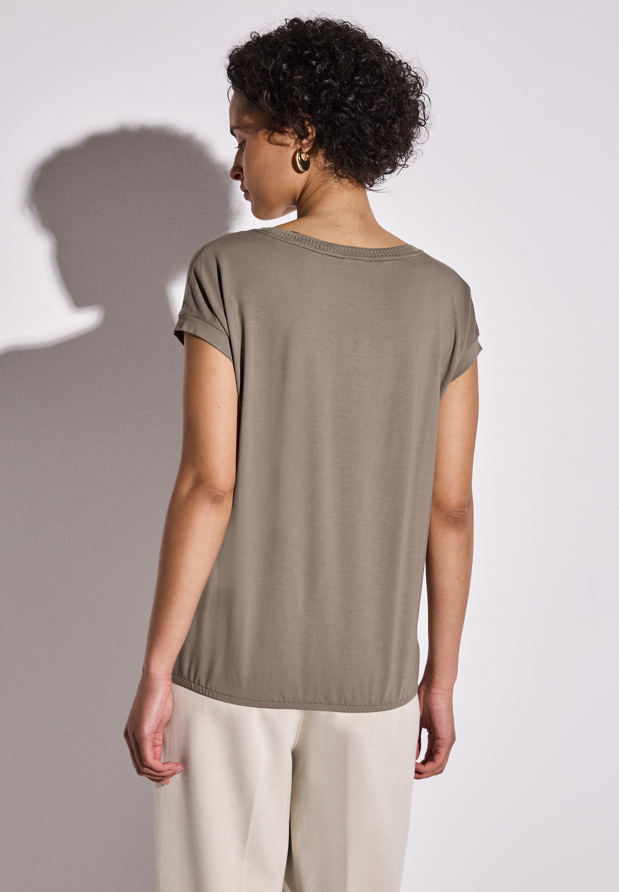 STREET ONE T-Shirt, mit U-Boot-Ausschnitt günstig online kaufen