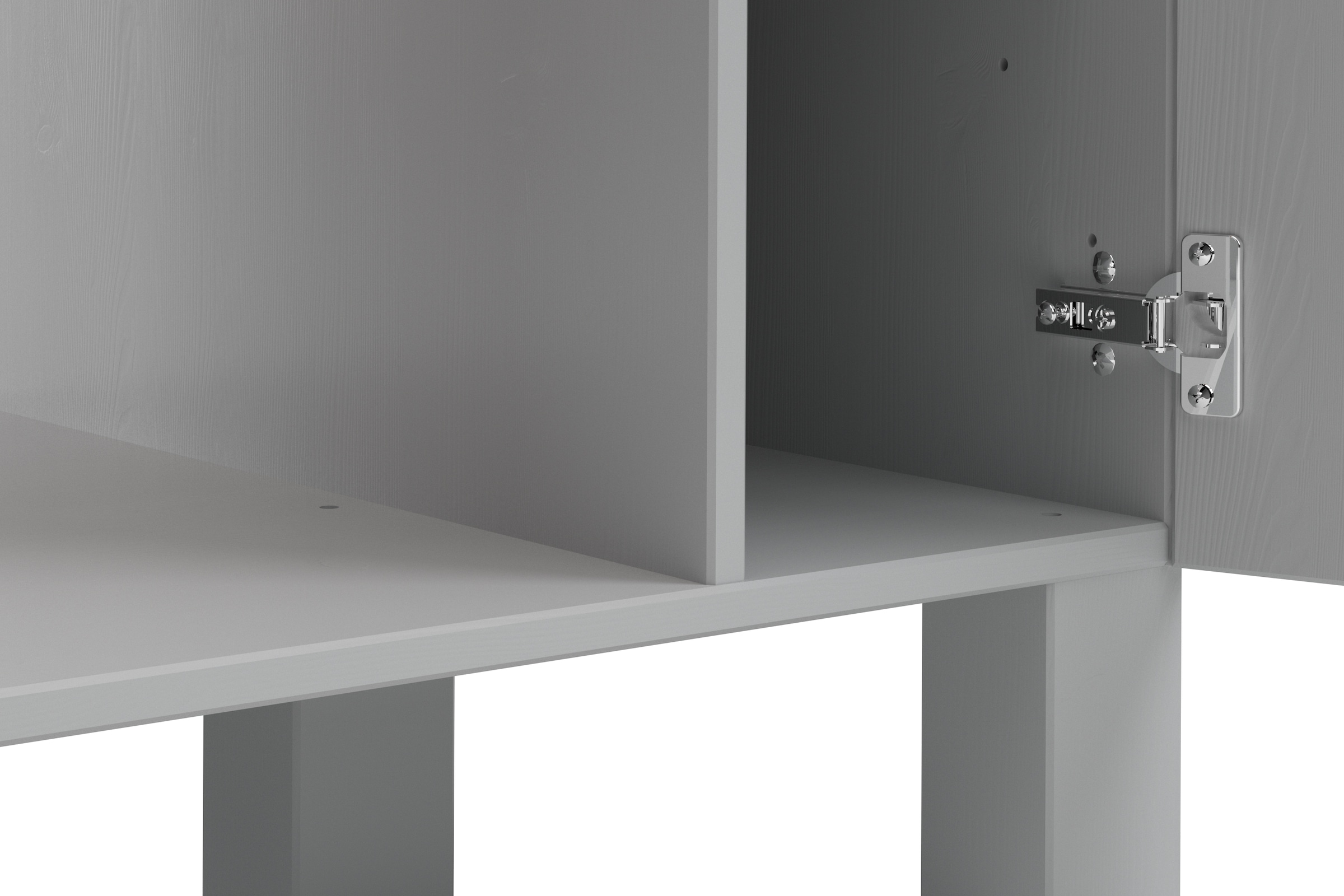 Home affaire Herdumbauschrank »Alby2«, Mit Metallgriffen, Breite 100 cm, ohne E-Geräte