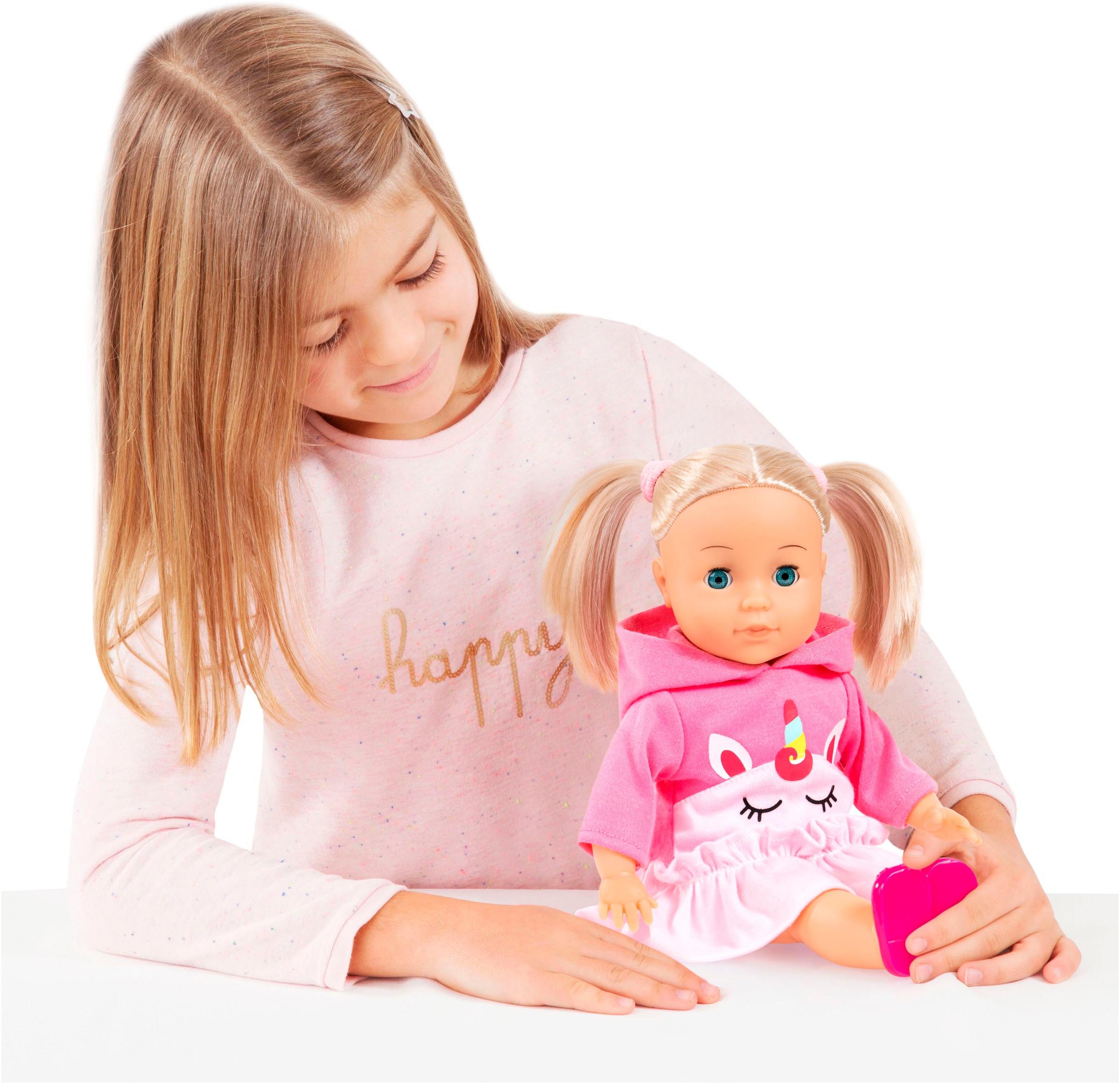 Bayer Stehpuppe »Little Love, Charlene 33 cm«, mit Schlafaugen und Babygeräuschen