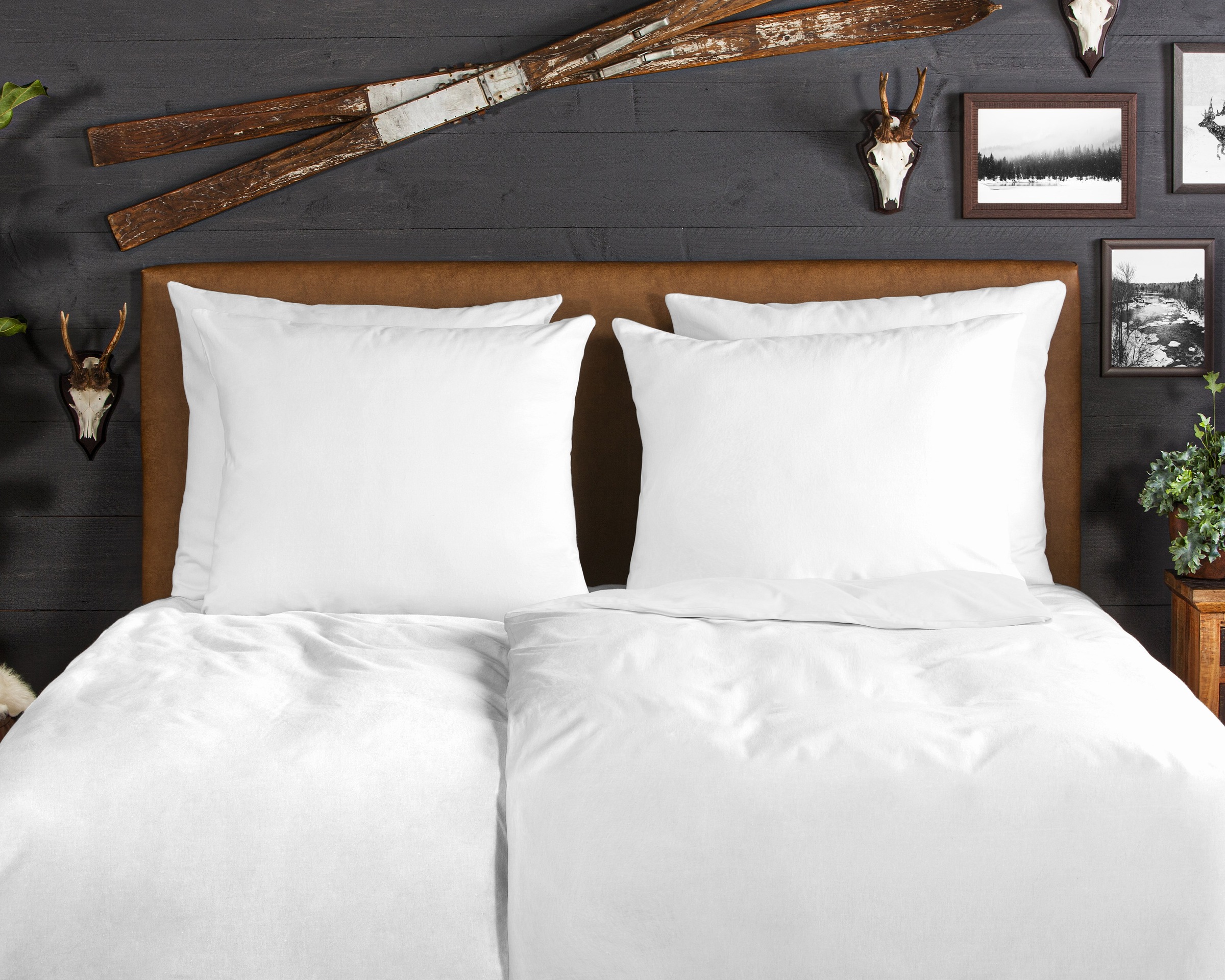 Thumbnail - good morning Bettwäsche "Flanel Uni" 2 Stk. tlg. Flanell, Biber, Baumwolle, Winter, Warm, Reißverschluss, Einfarbig Uni