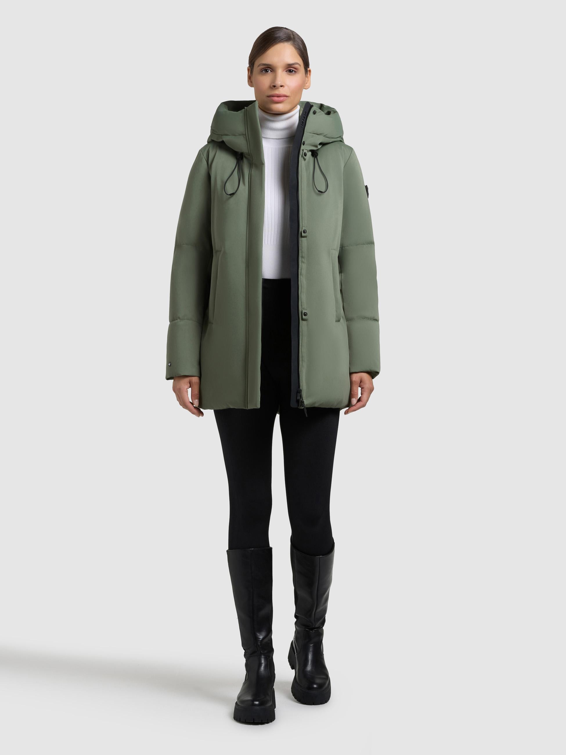 khujo Kurzmantel »Allap« Warmer Damen Mantel mit innenliegenden Rucksack-Trägern