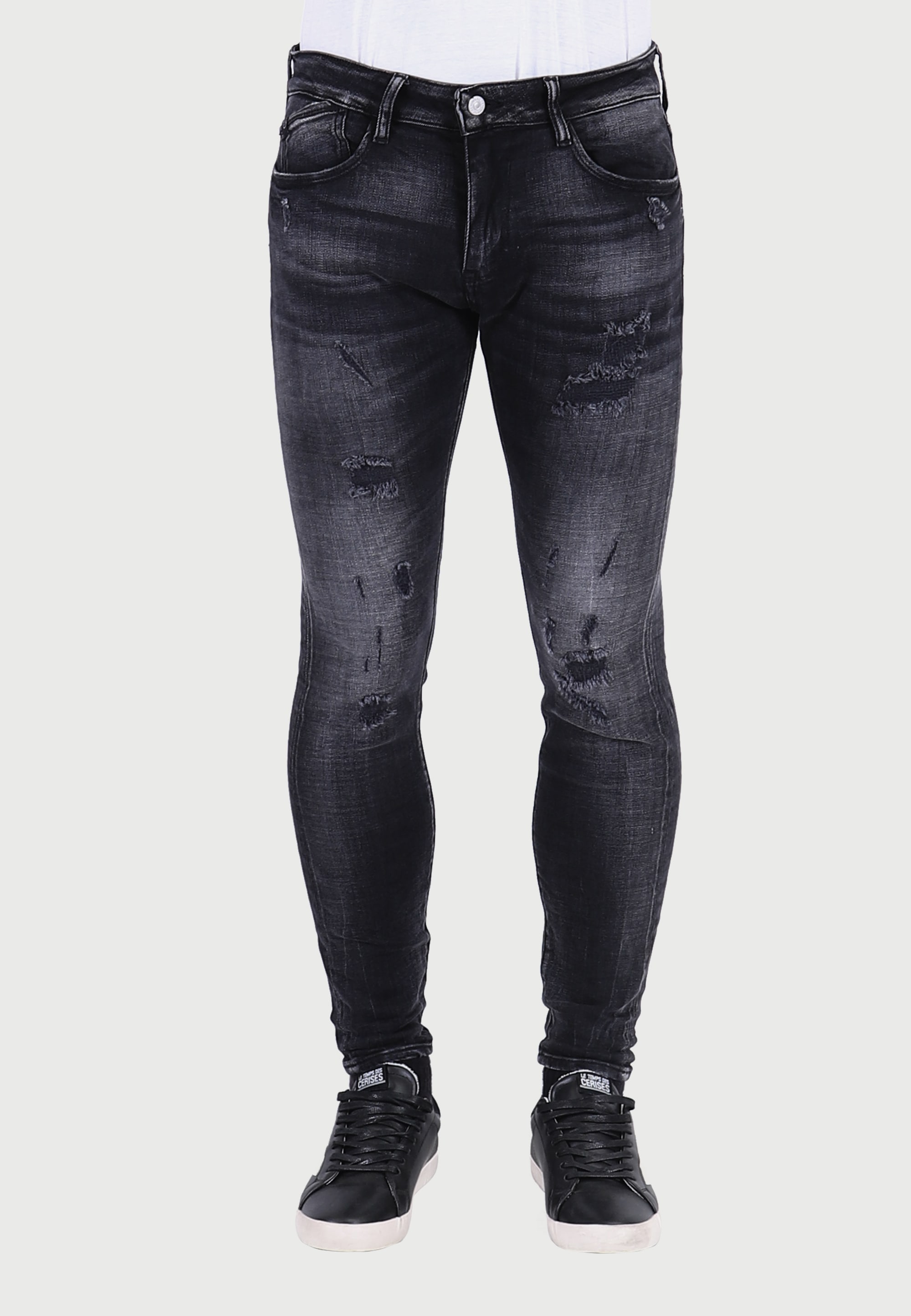 Slim-fit-Jeans »POWERC«, in trendigem Used-Look