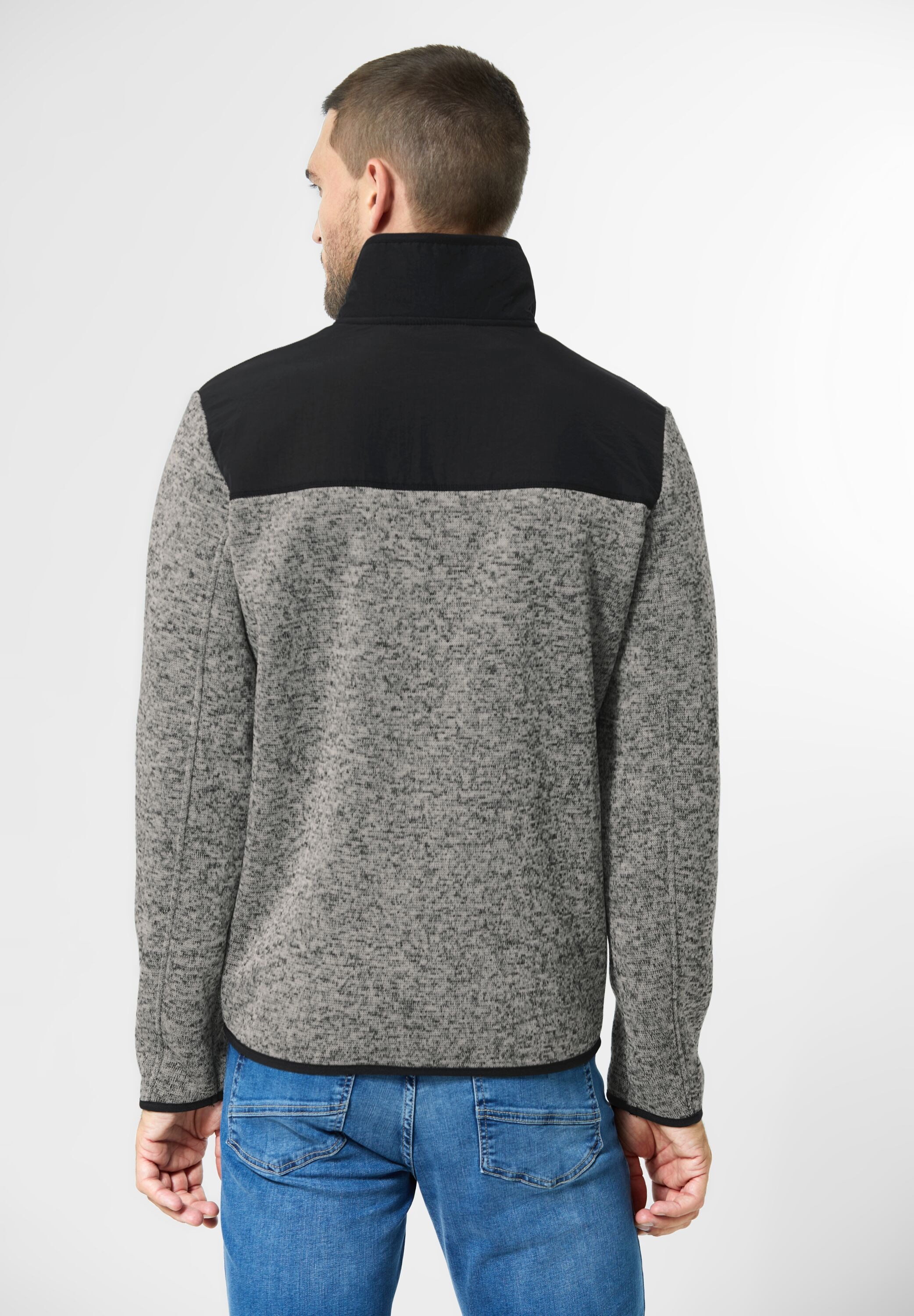 STREET ONE MEN Strickjacke, mit Strick-Struktur