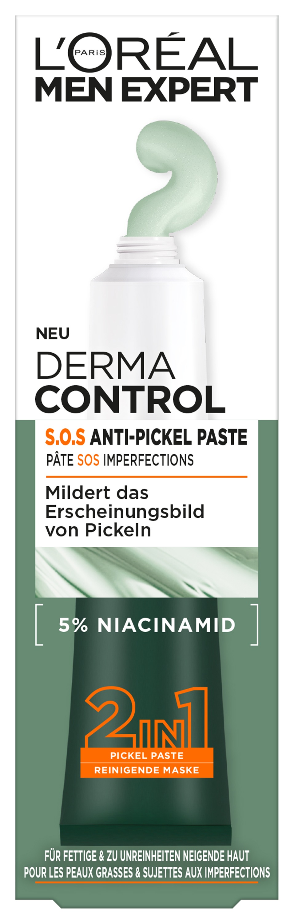 L'ORÉAL PARIS MEN EXPERT Pflegestift »L'Oréal Men Expert Derma Control S.O.S. 2in1 Anti-Pickel Paste«