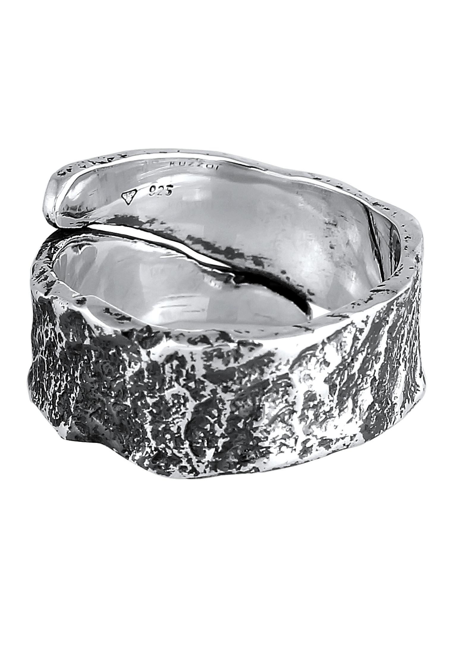 Kuzzoi Look kaufen Silber« Used BAUR Struktur ▷ Silberring »Bandring | 925