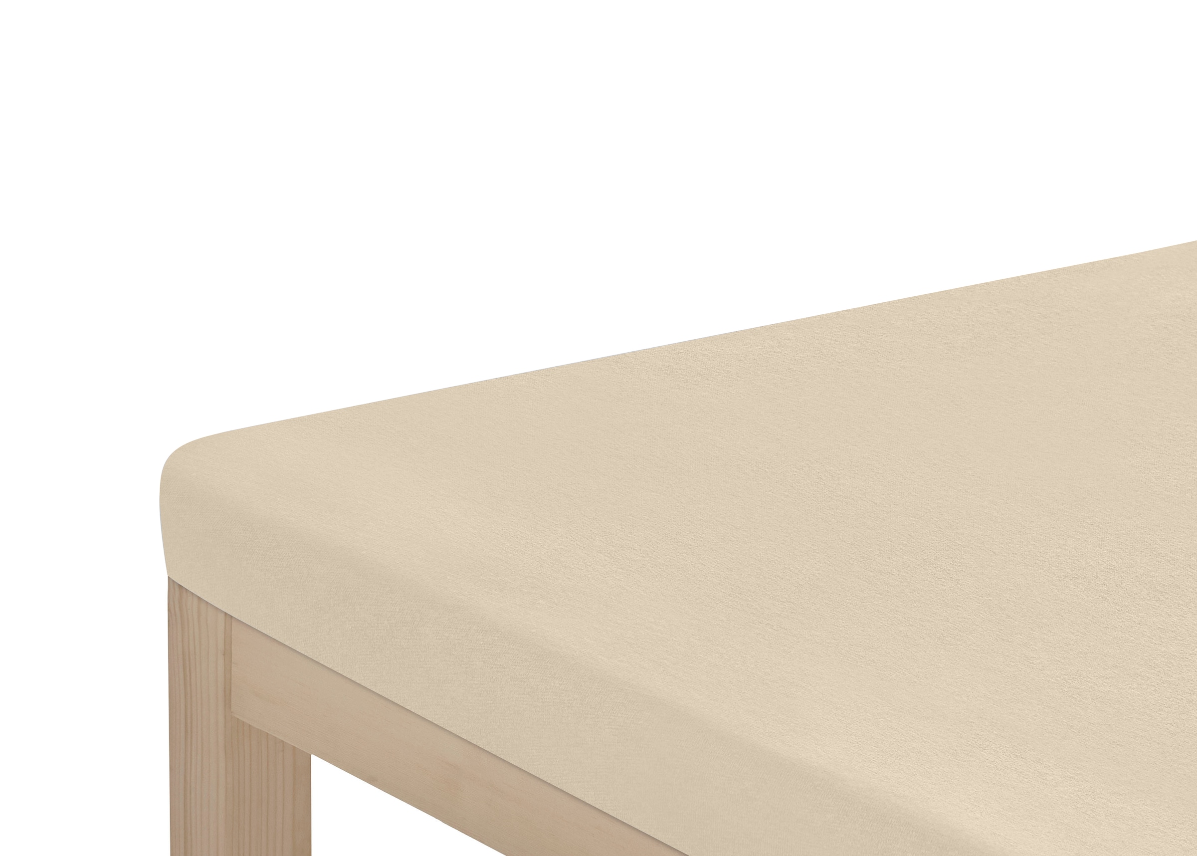 OTTO home Spannbettlaken »Topper Basic, in Gr. 90x200, 140x200 oder 180x200 cm« Baumwolle, Matratzen bis 8 cm Höhe, Bettlaken, Spannbetttuch, Laken