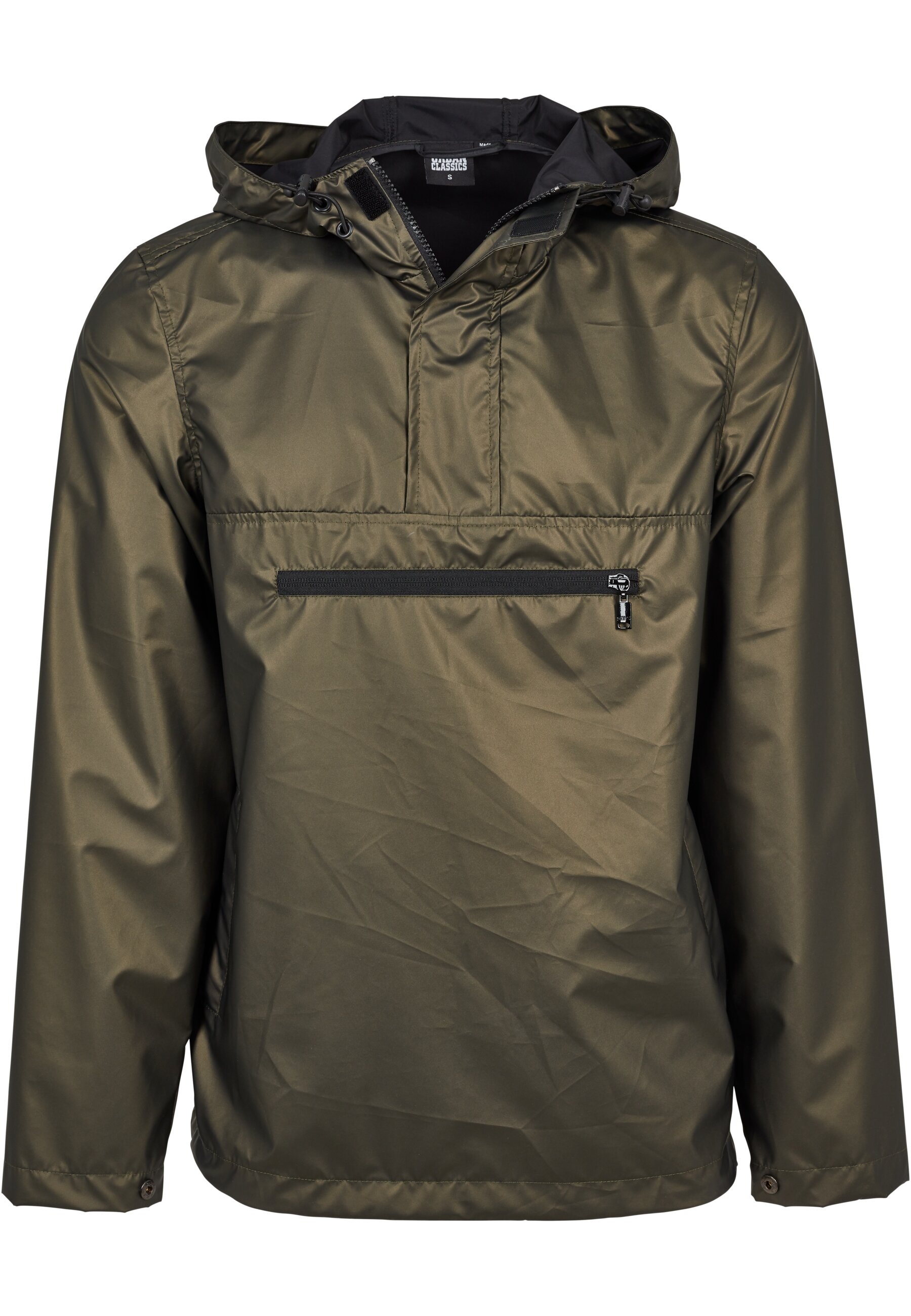 URBAN CLASSICS Allwetterjacke "Urban Classics Herren Light Pull Over Jacket", (1 St.), mit Kapuze