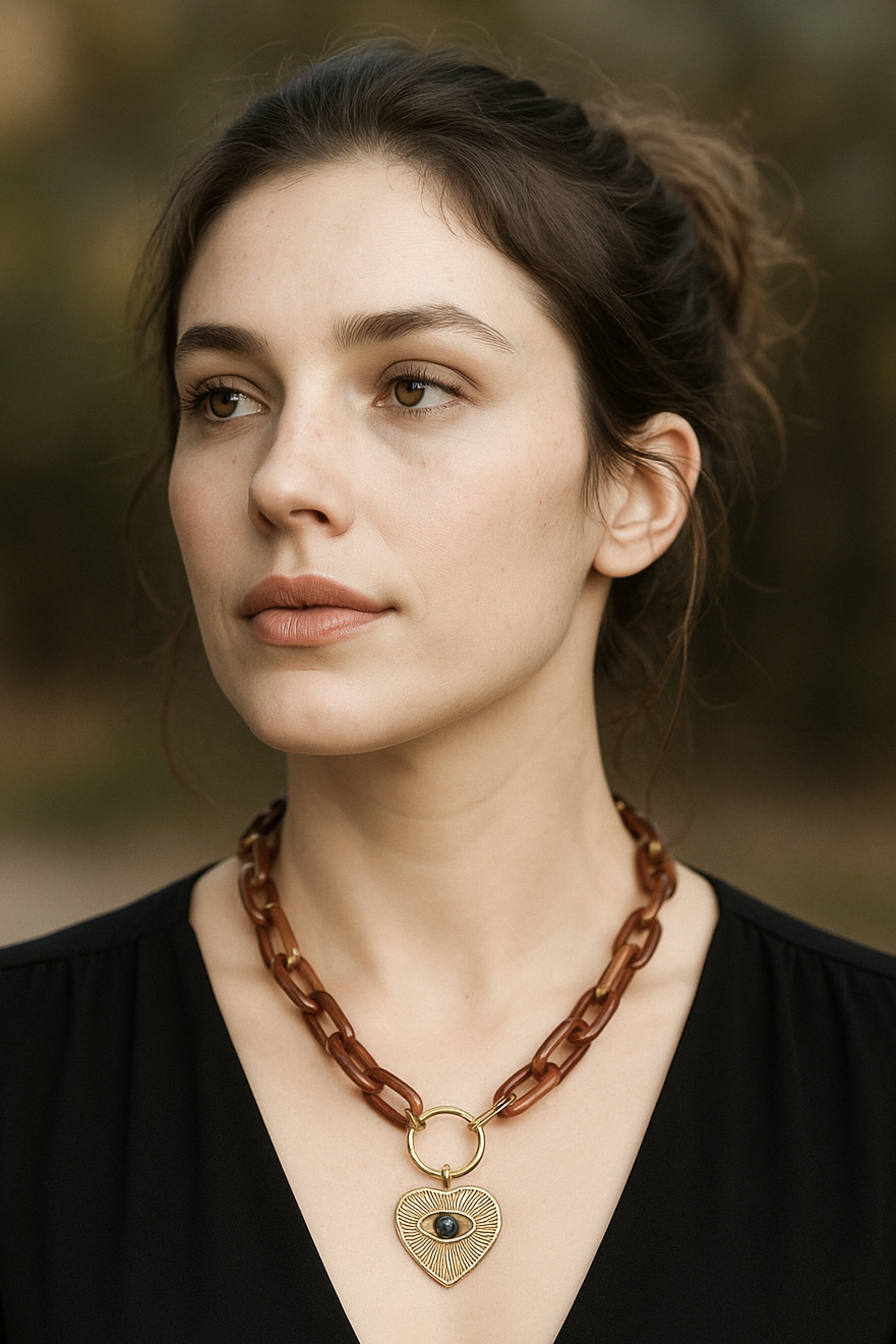 COLLEZIONE ALESSANDRO Kette mit Anhänger "Golden Eye", Kurze Gliederkette m günstig online kaufen
