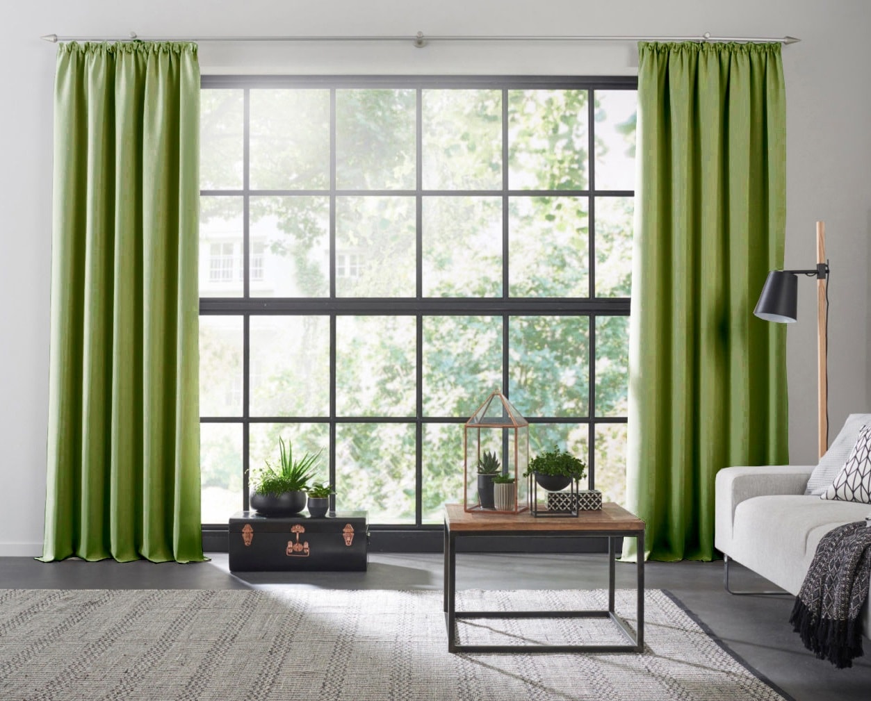 Wirth Vorhang "Dim out" Kräuselband 1 Stk. tlg. günstig online kaufen