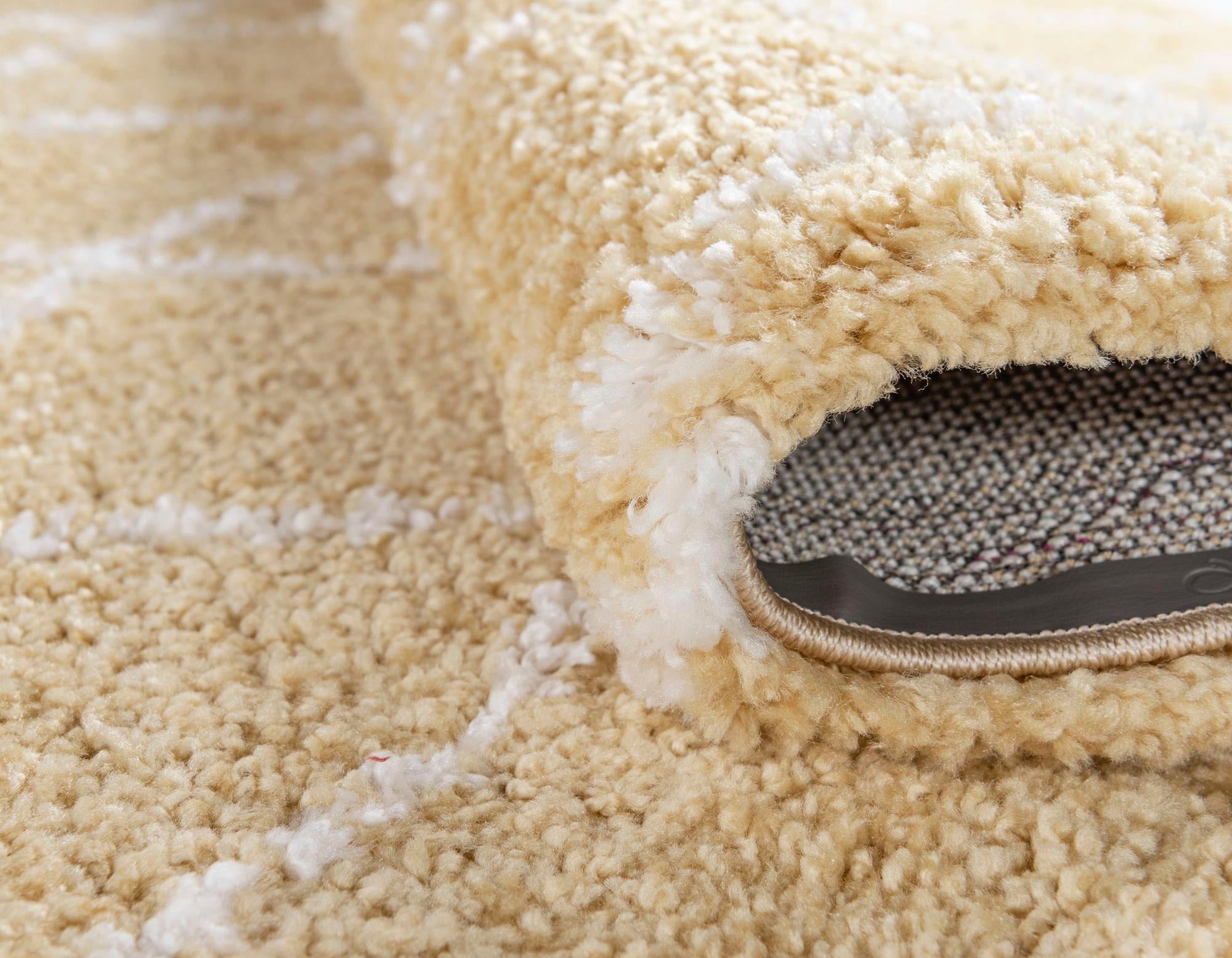 Myflair Möbel & Accessoires Hochflor-Teppich »Temara Shag Lagerräumung«, rechteckig, 51 mm Höhe, gewebt, Rauten Design, weich & kuschelig