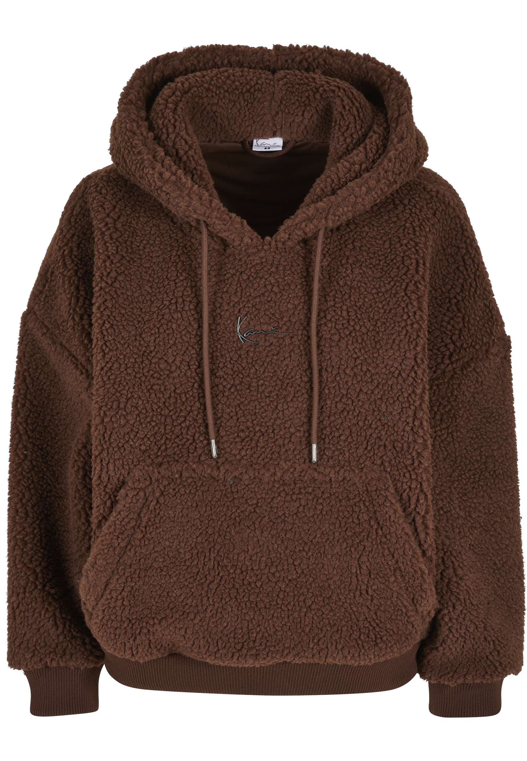 Karl Kani Rundhalspullover "Karl Kani Damen KW223-058-2 Small Signature Teddy OS Hoddie" 1 Stk.