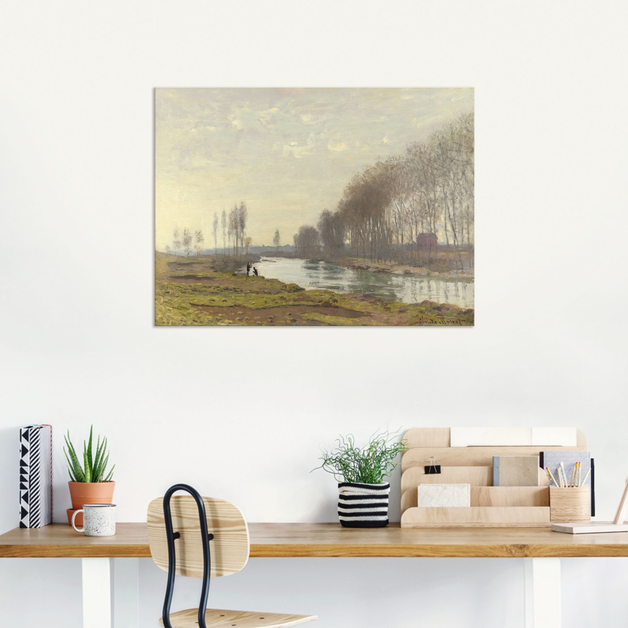 Artland Wandbild »Flussarm der Seine bei Argenteuil«, Gewässer, (1 St.), als Alubild, Leinwandbild, Wandaufkleber oder Poster in versch. Größen