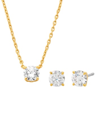 Ohrring und Ketten Set »PREMIUM Schmuck-Set GIFTSET Solitär, MKC1695SET, MKC1694SET«,...