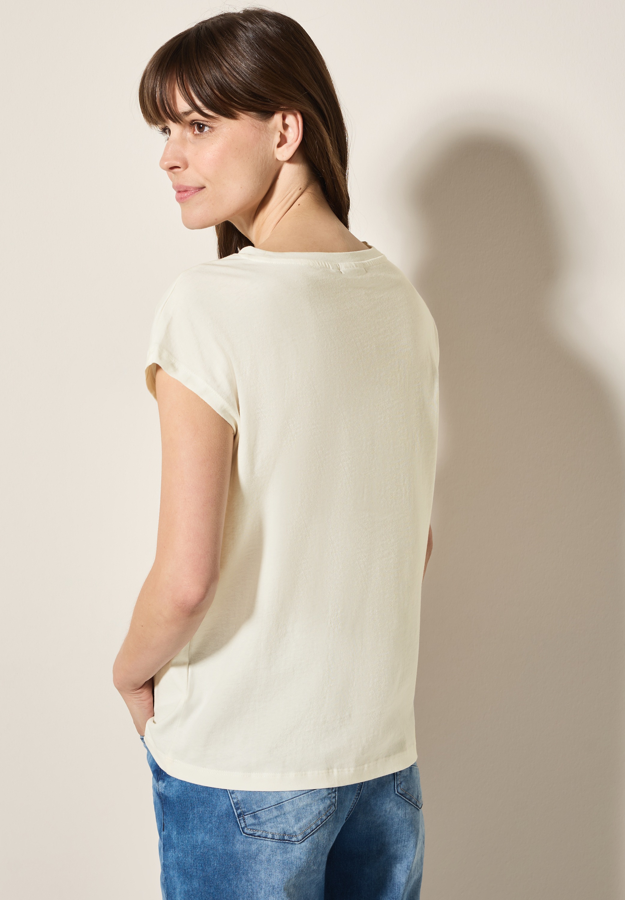 Cecil T-Shirt, mit U-Boot-Ausschnitt