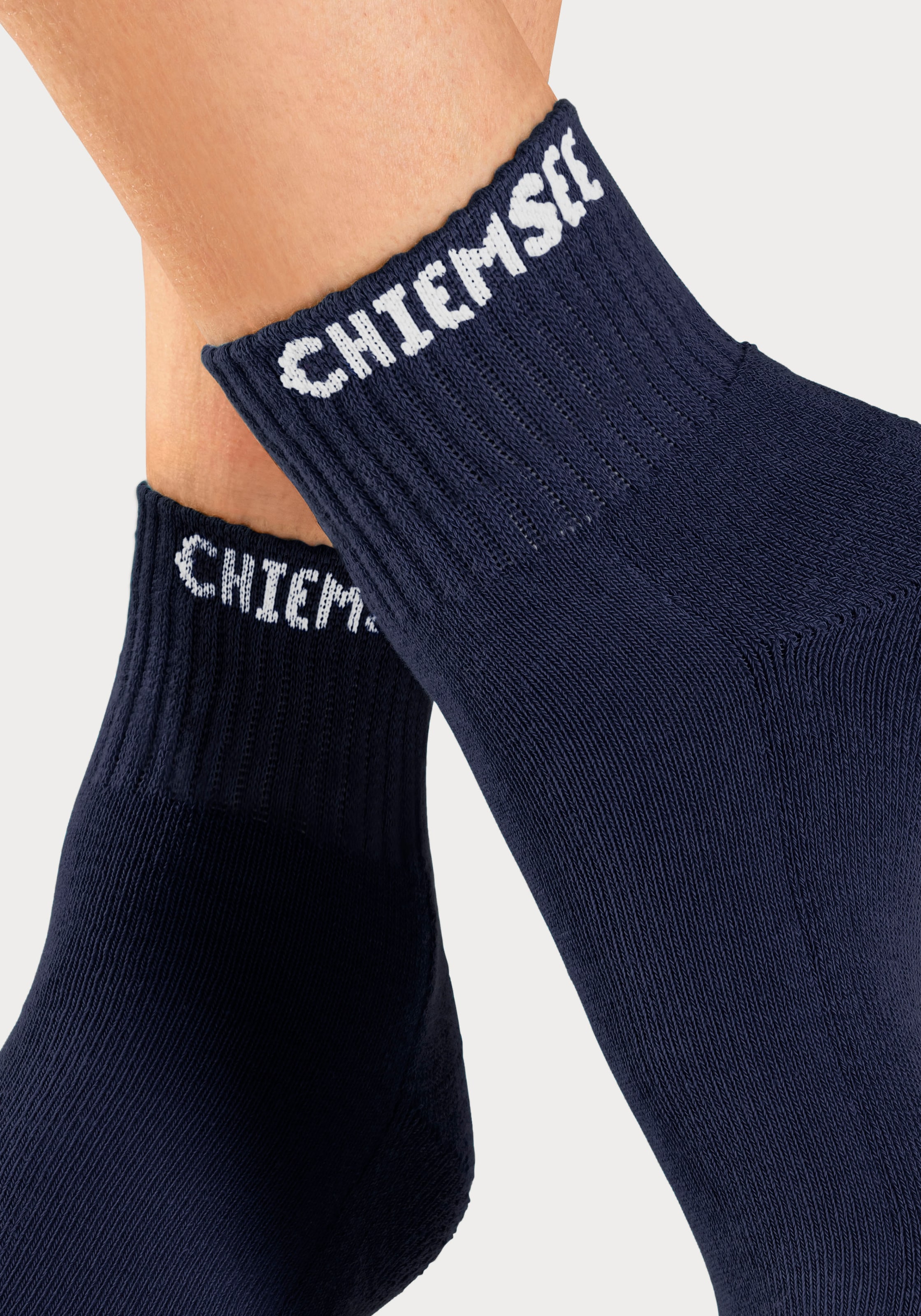 Chiemsee Kurzsocken, (Packung, 6 Paar), mit eingestricktem Markennamen
