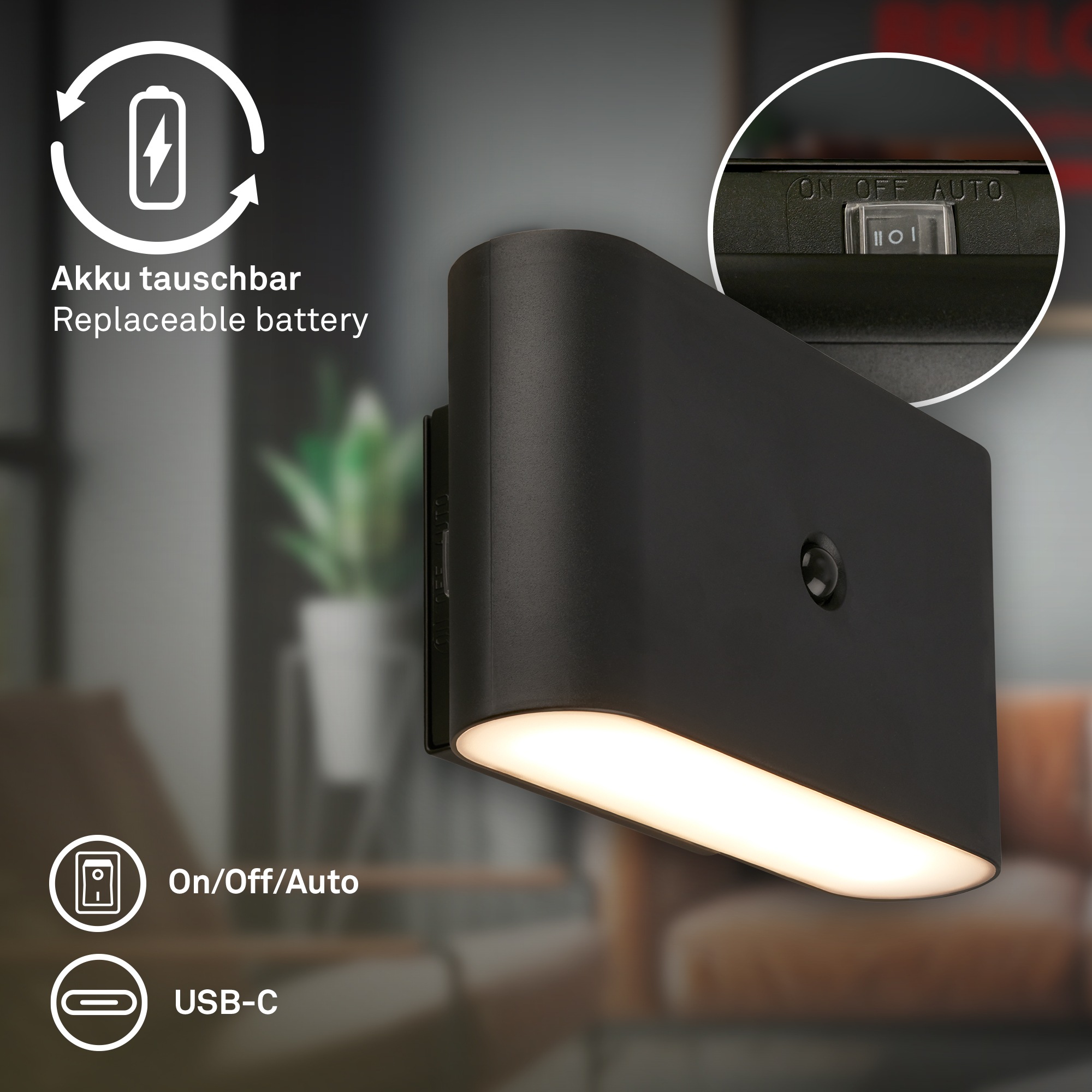 Briloner Leuchten LED Wandleuchte »CHET 3878015«