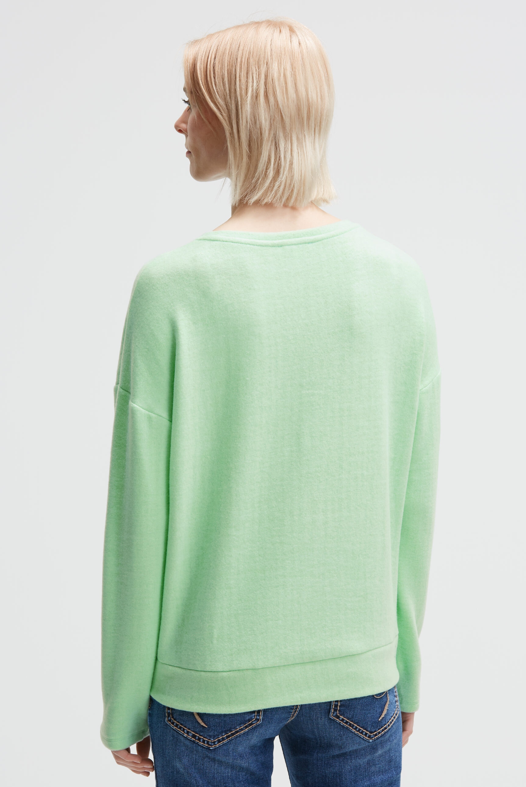 SOCCX Rundhalspullover mit weicher Haptik