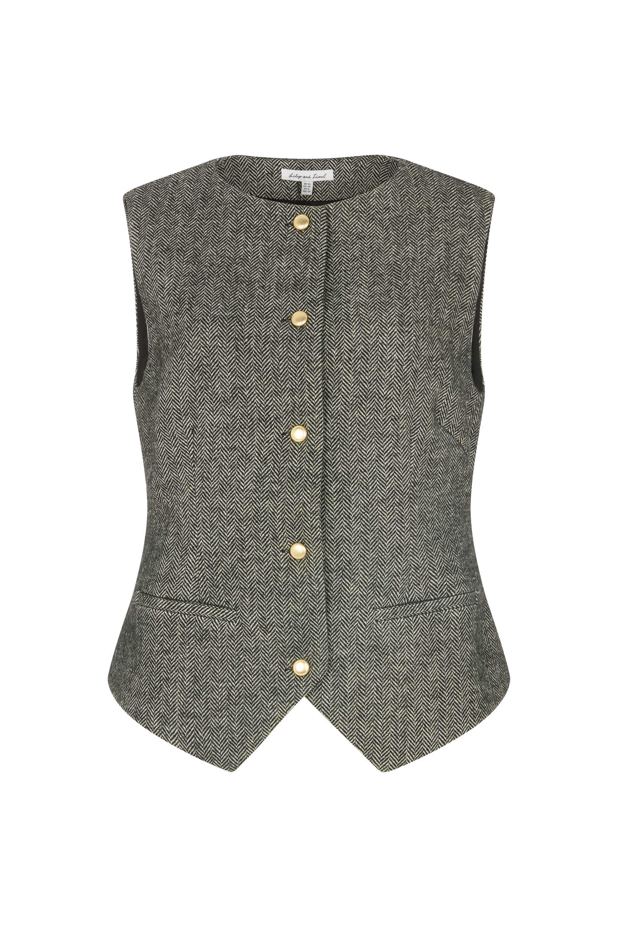 Lily and Lionel Anzugweste "Pandora Tailored Herringbone Print Waistcoat Da günstig online kaufen